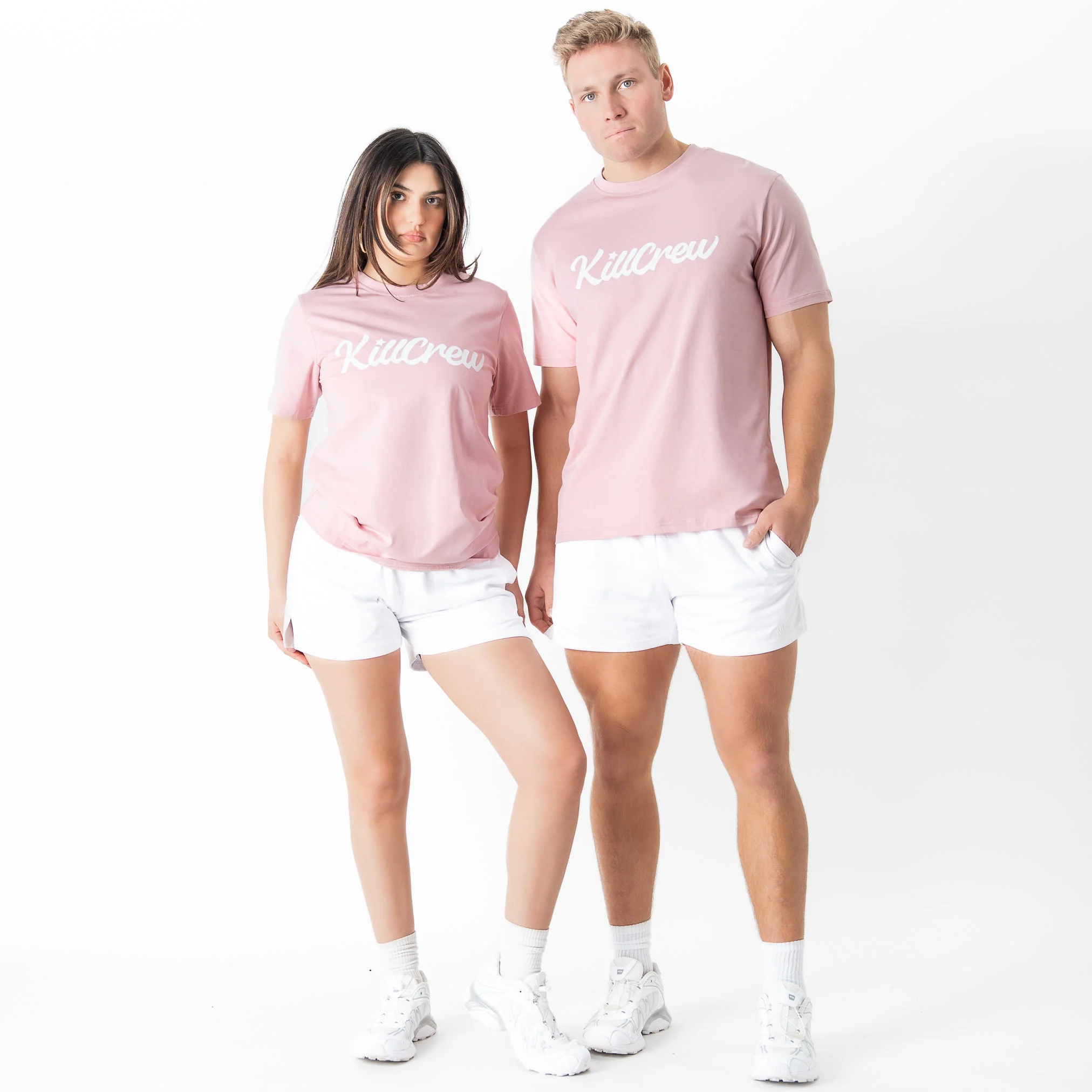 "SCRIPT" T-SHIRT - ROSÉ / WHITE - Image 2