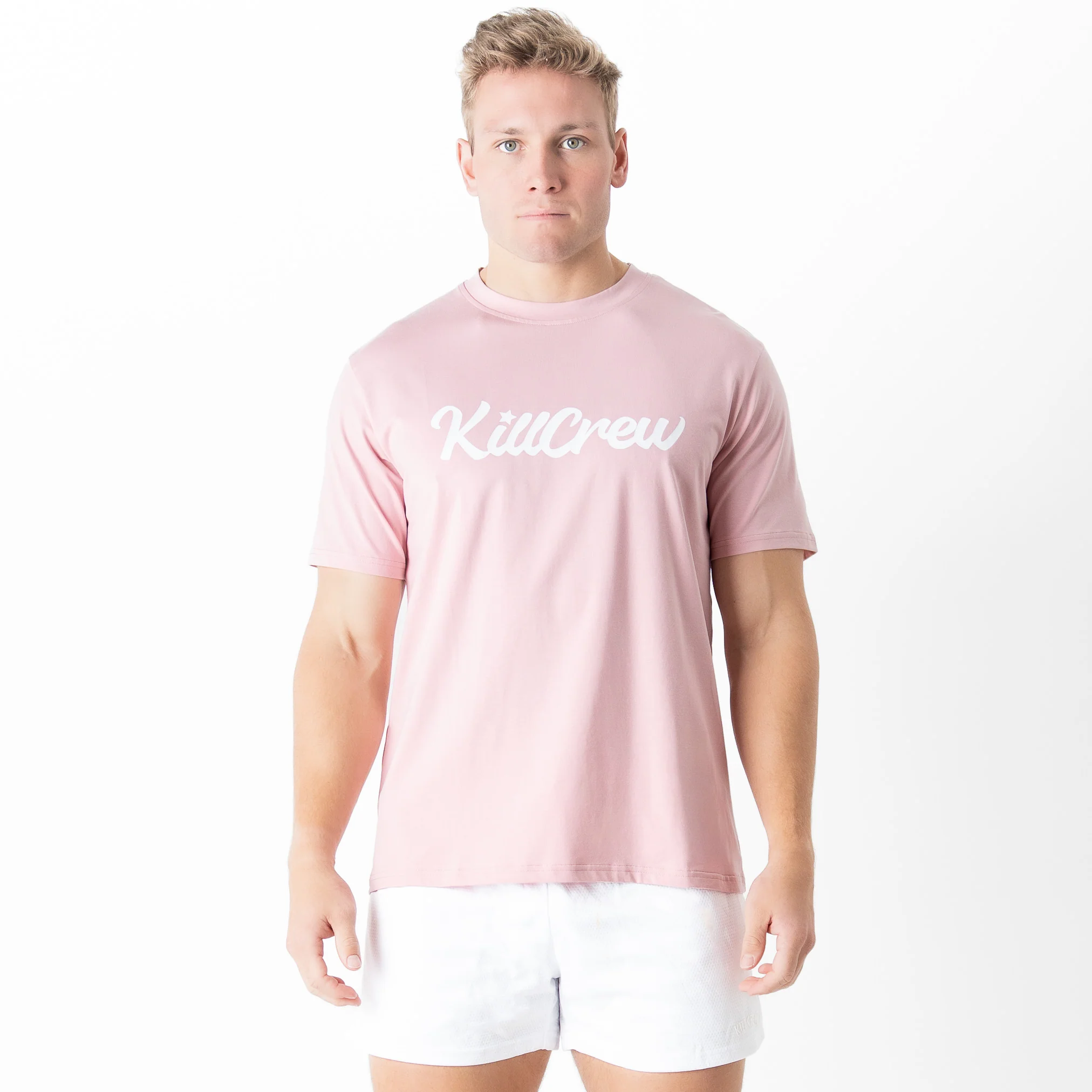 "SCRIPT" T-SHIRT - ROSÉ / WHITE - Image 3
