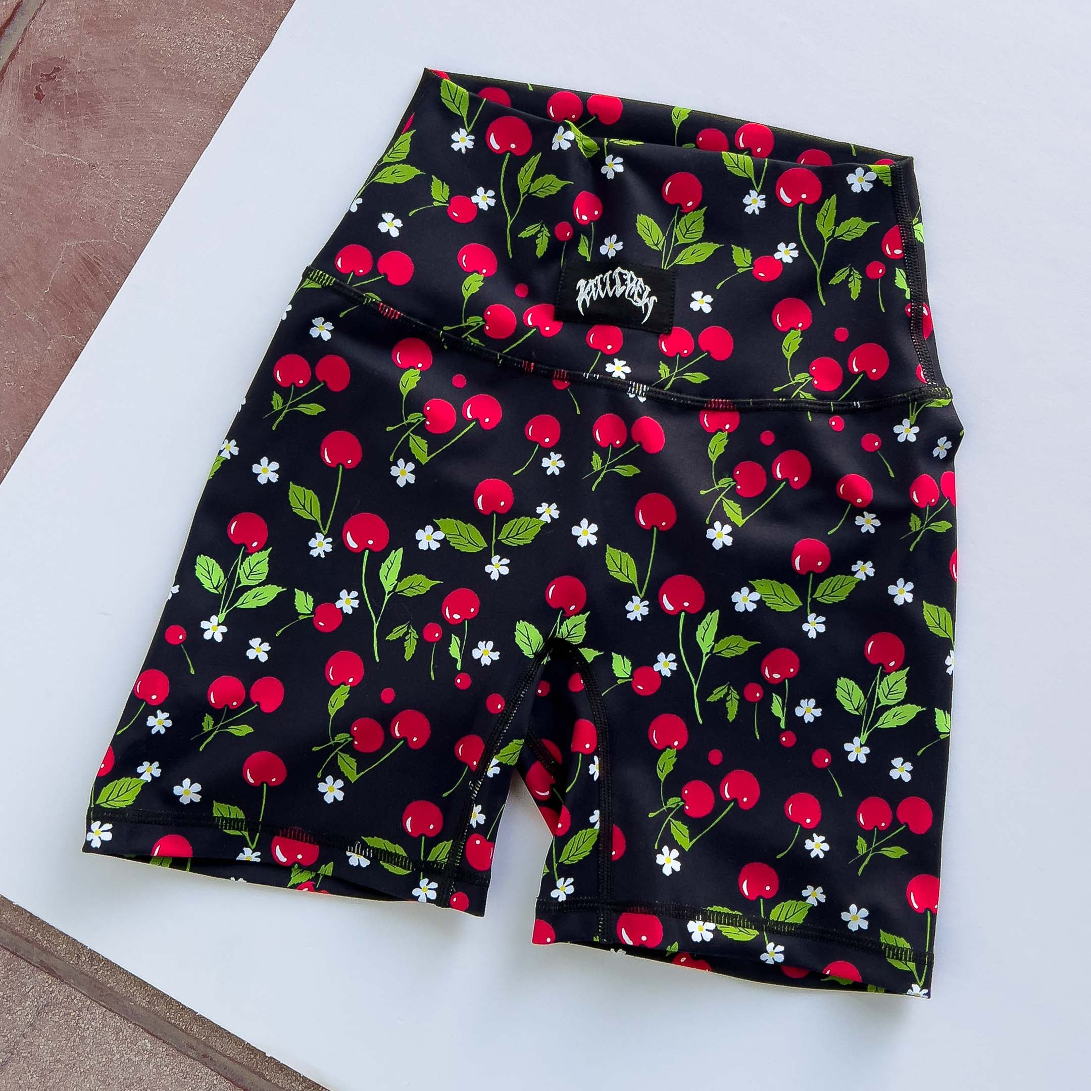 SCRUNCH BIKER SHORTS "CHERRY BOMB" - Image 6