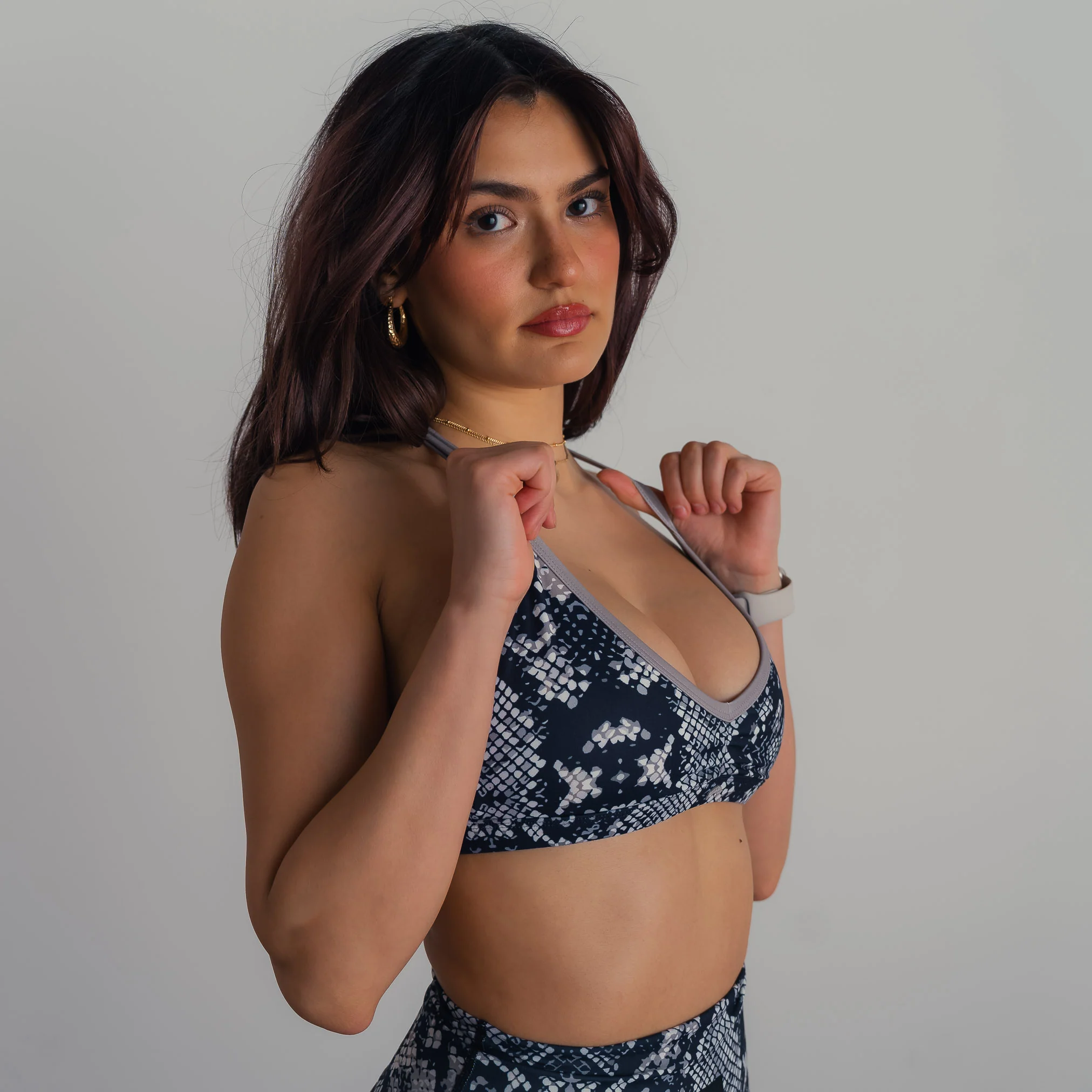 MEDIUM SUPPORT SPORTS BRA - PYTHON - Image 4