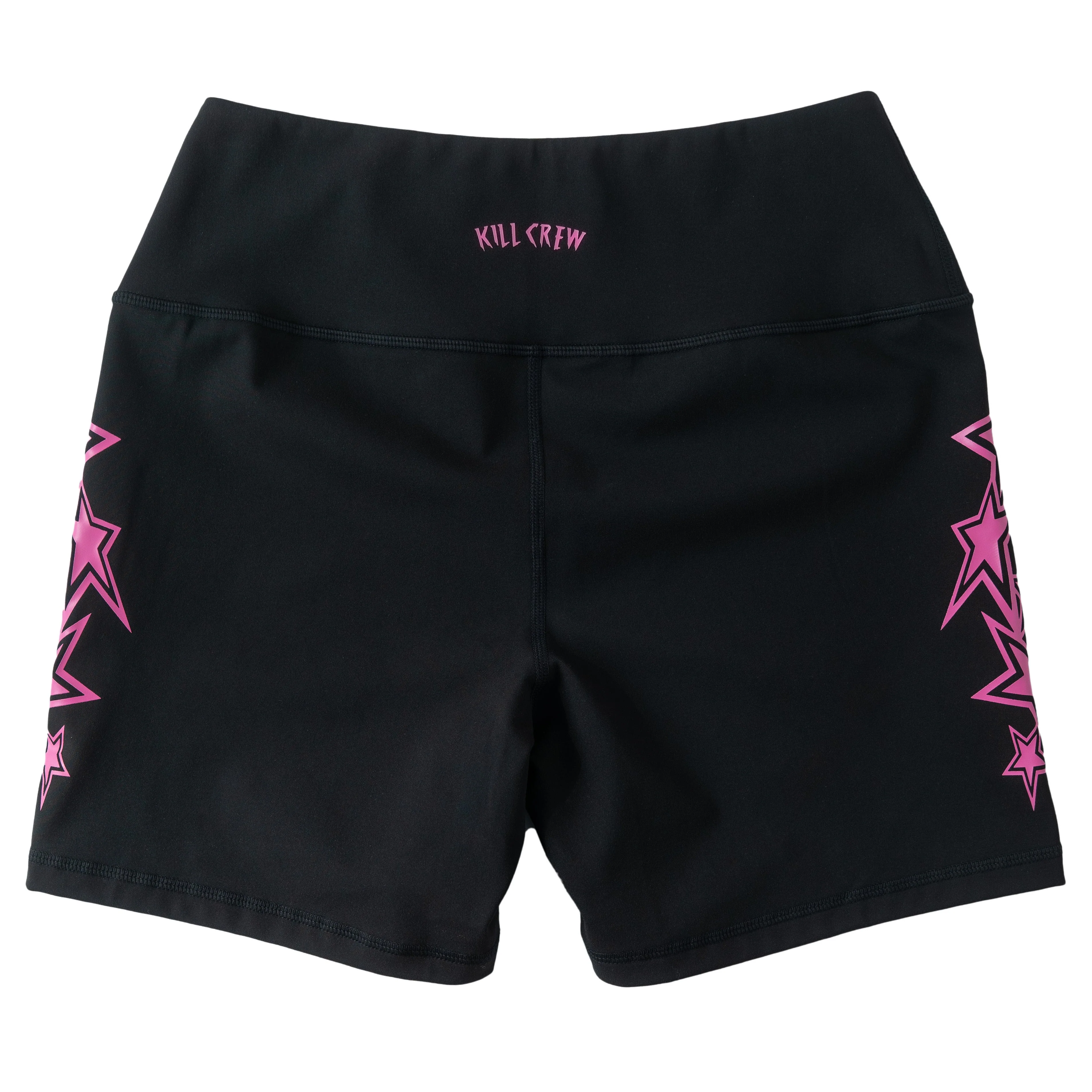 STAR BOY BIKER SHORTS - BLACK / PINK - Image 4