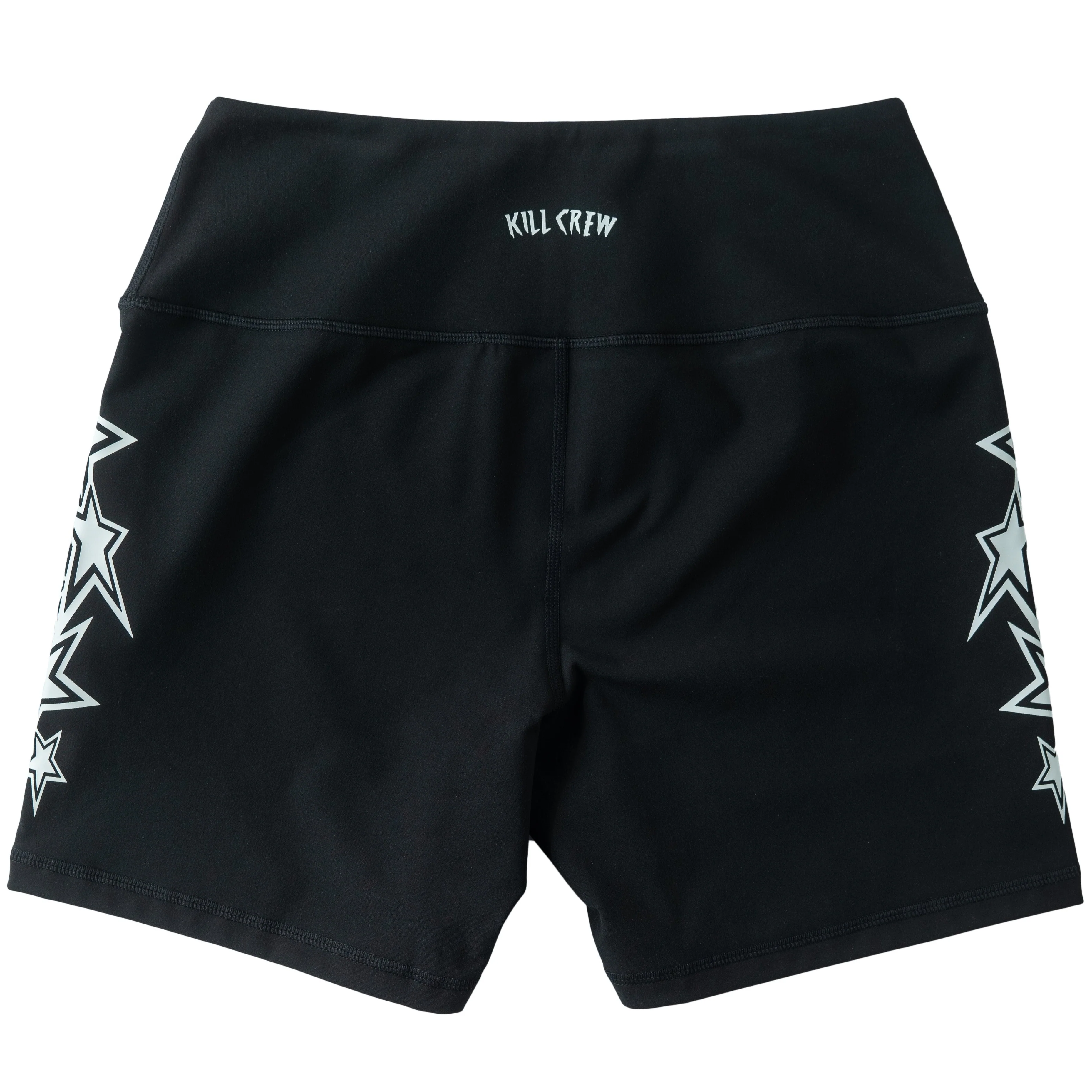 STAR BOY BIKER SHORTS - BLACK / WHITE - Image 4