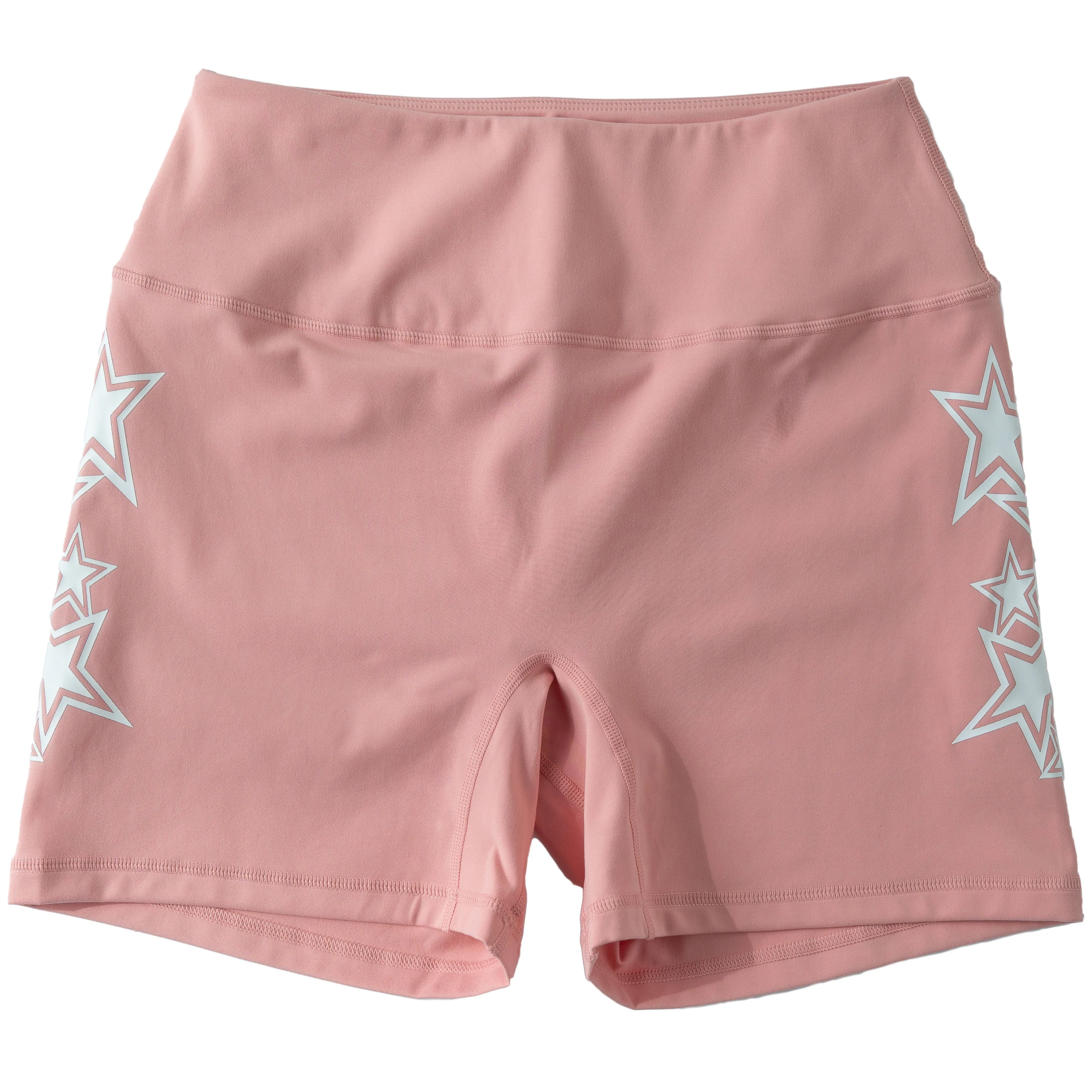 STAR BOY BIKER SHORTS - PEACH / WHITE - Image 3