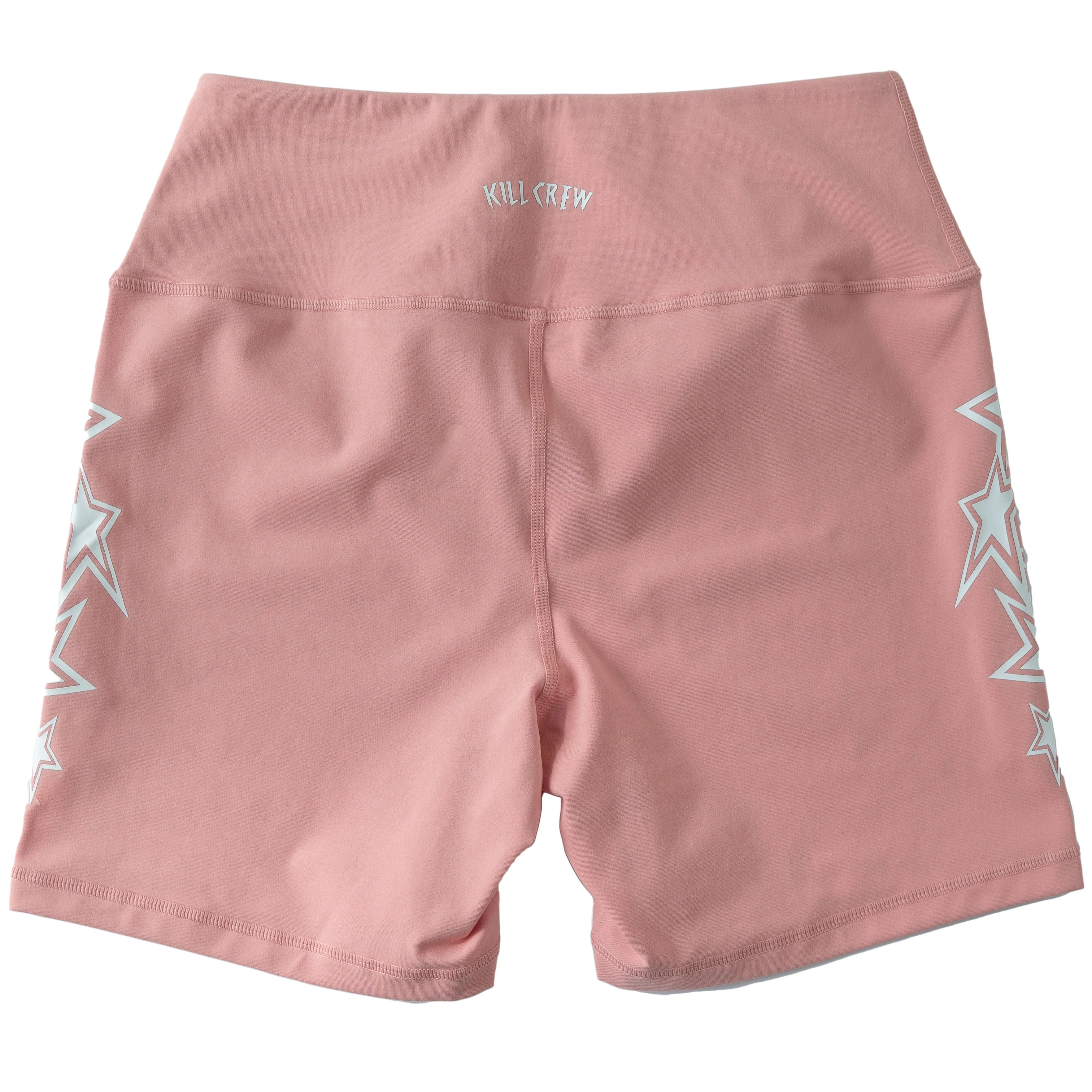 STAR BOY BIKER SHORTS - PEACH / WHITE - Image 4