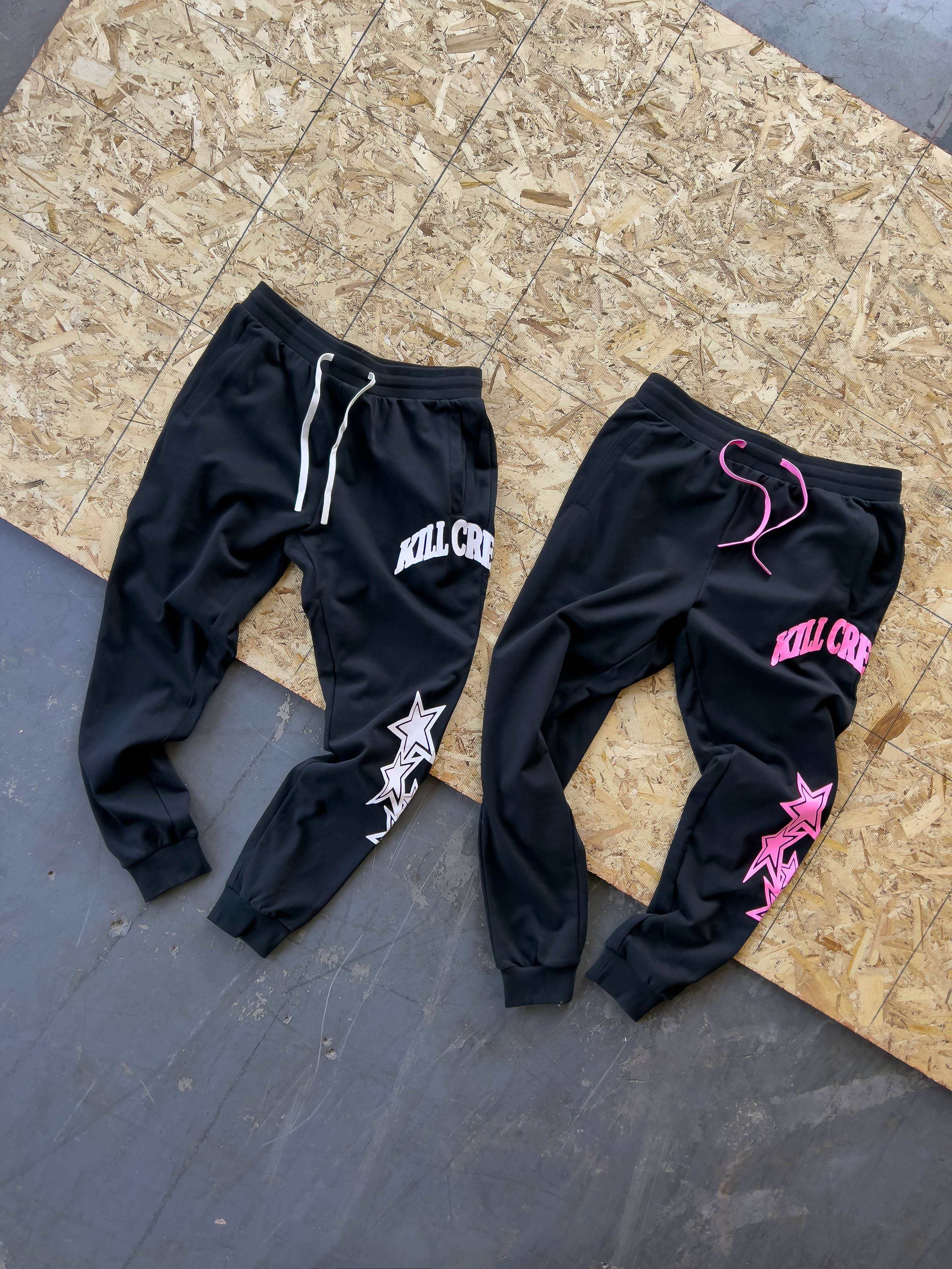 STAR BOY JOGGERS - BLACK / PINK - Image 4