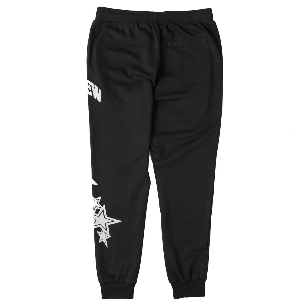 STAR BOY JOGGERS - BLACK / WHITE - Image 2