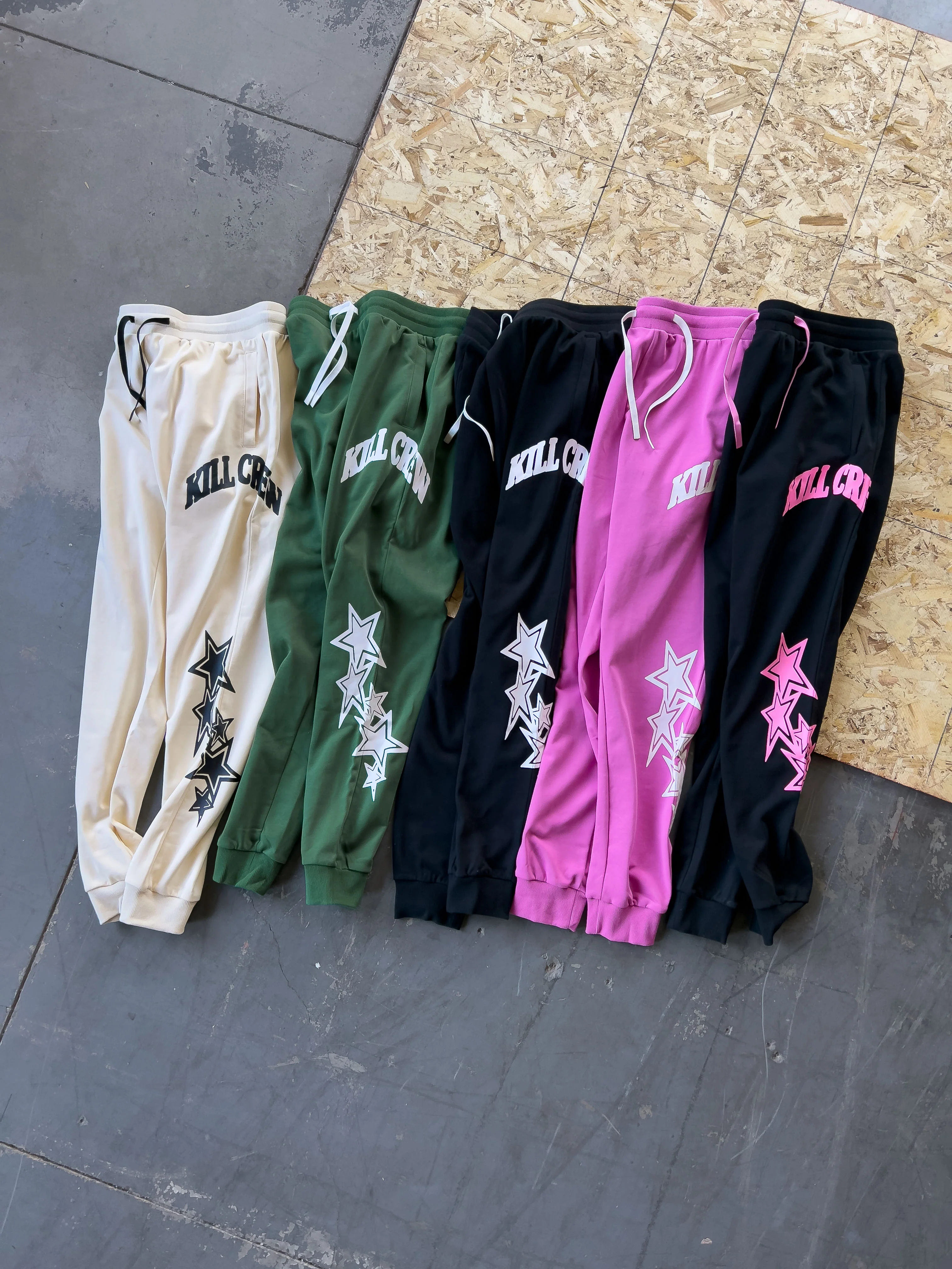 STAR BOY JOGGERS - GREEN / WHITE - Image 5