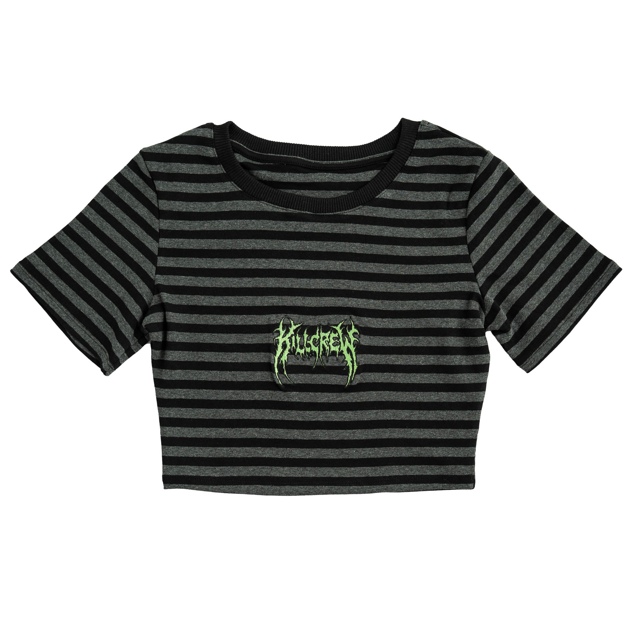 STRIPED BABY TEE - BLACK / GREY - Image 5