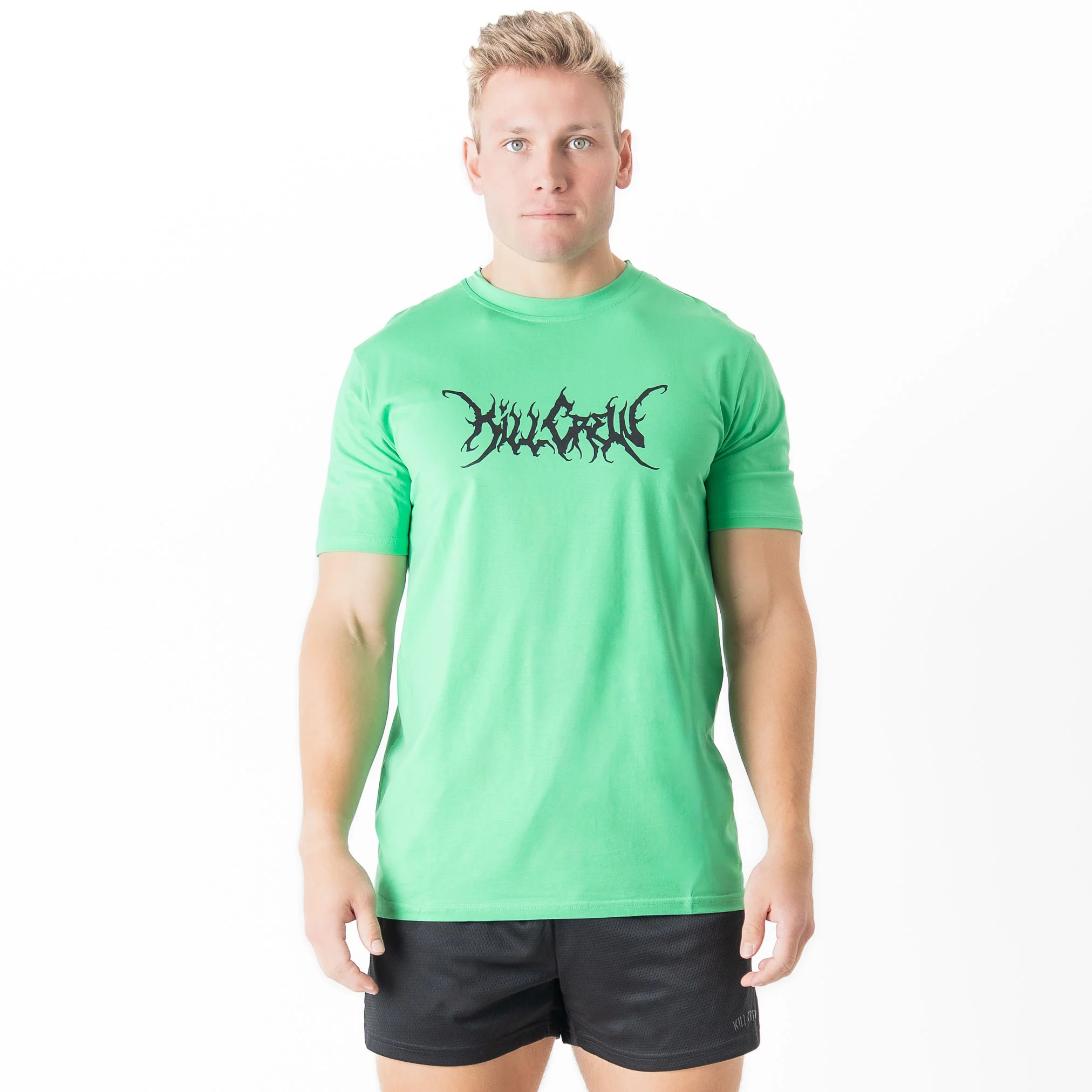 THE GYM IS MY PSYCH WARD T-SHIRT - GREEN / BLACK - Image 3