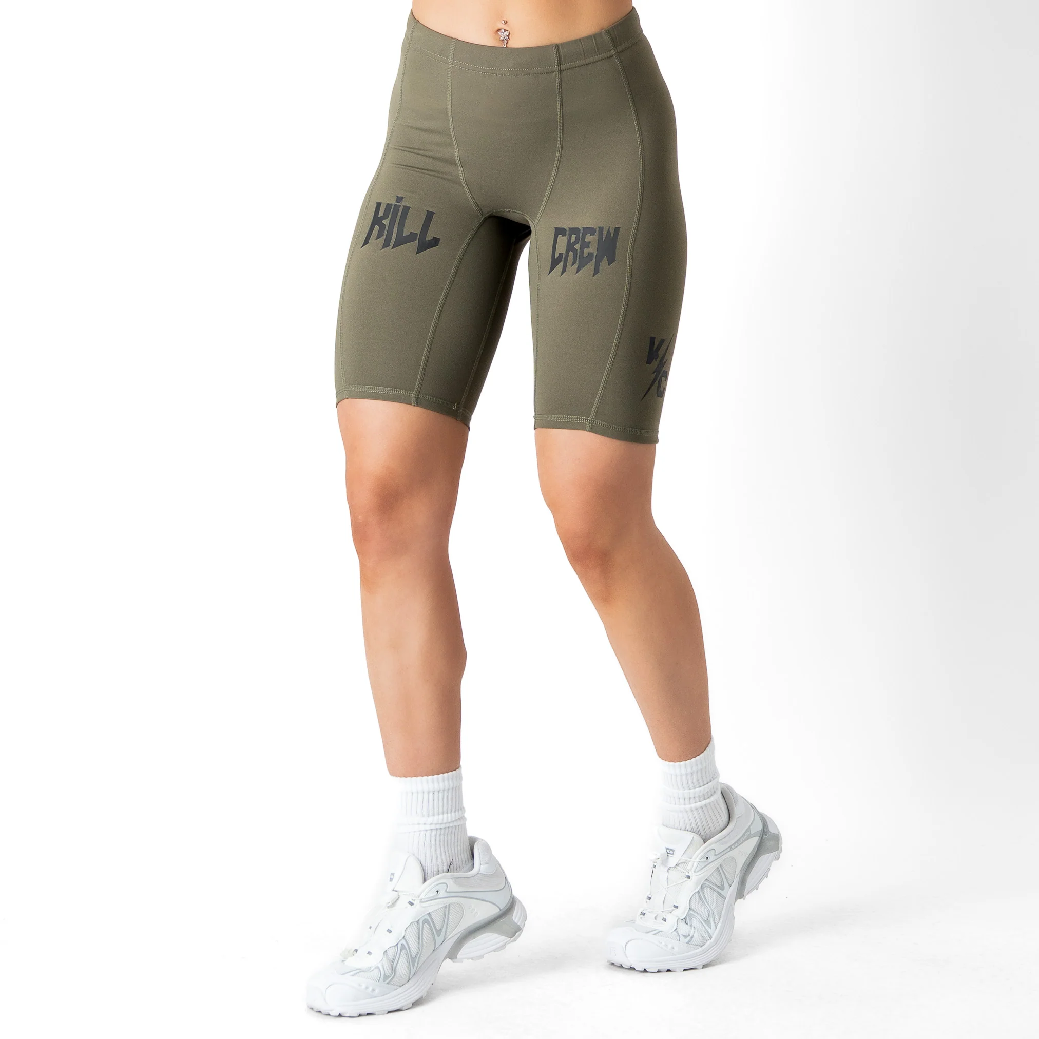 TIRADE TECH COMPRESSION SHORTS - OLIVE - Image 5