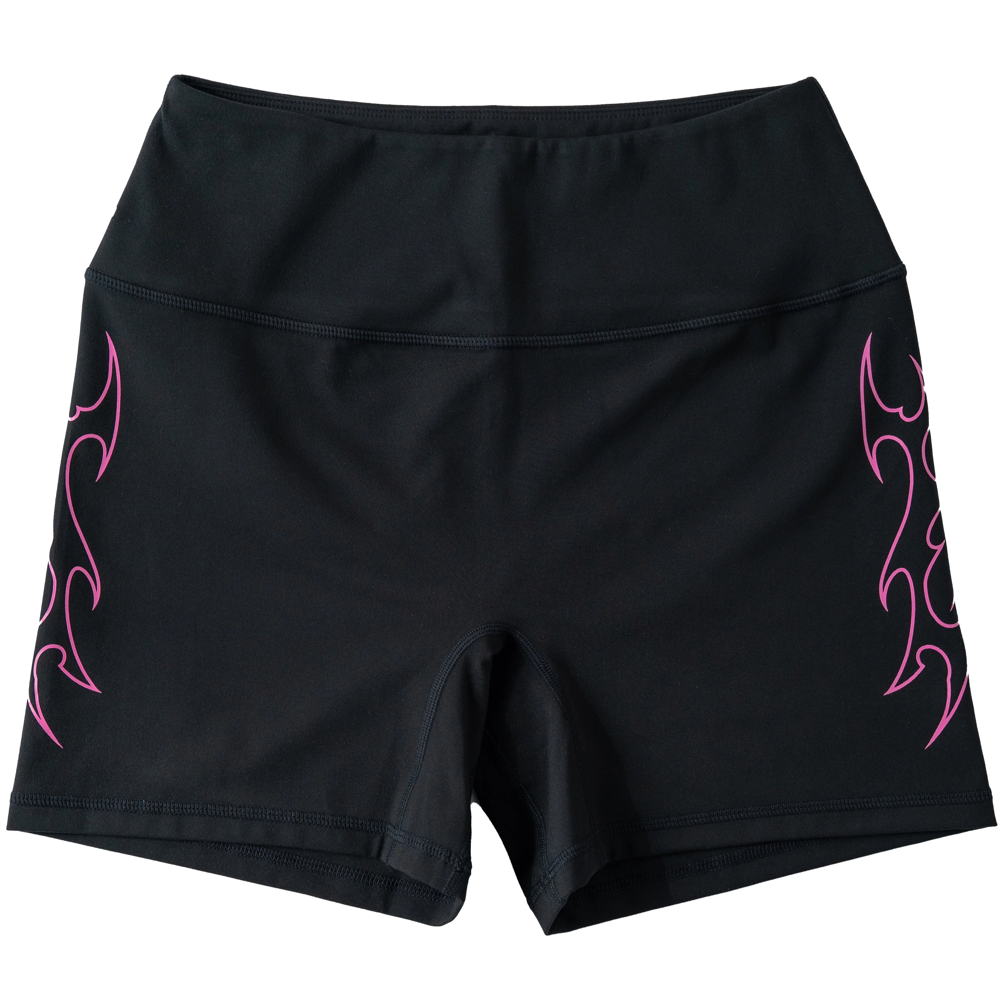 TRIBAL BIKER SHORTS - BLACK / PINK - Image 3