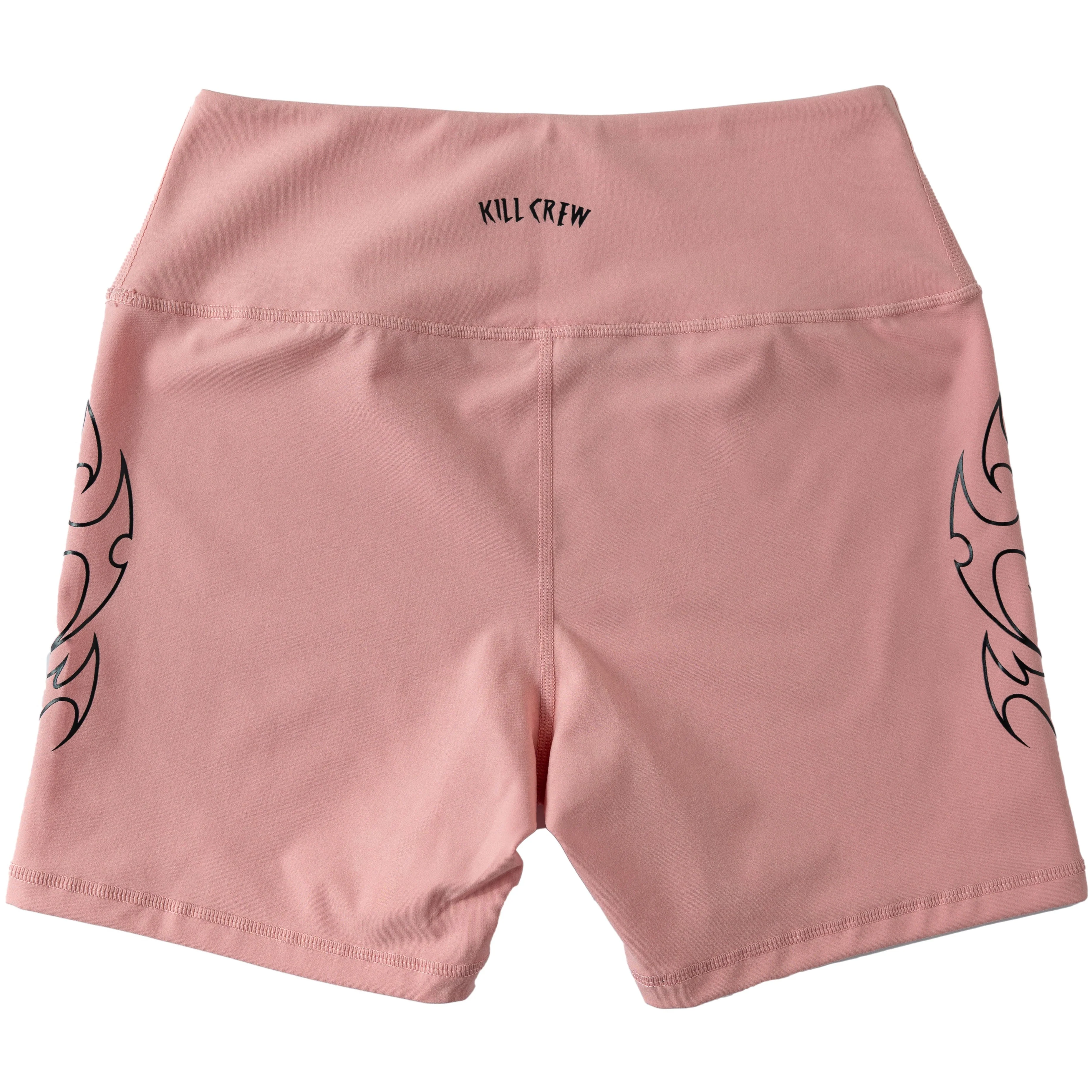 TRIBAL BIKER SHORTS - PEACH / BLACK - Image 4