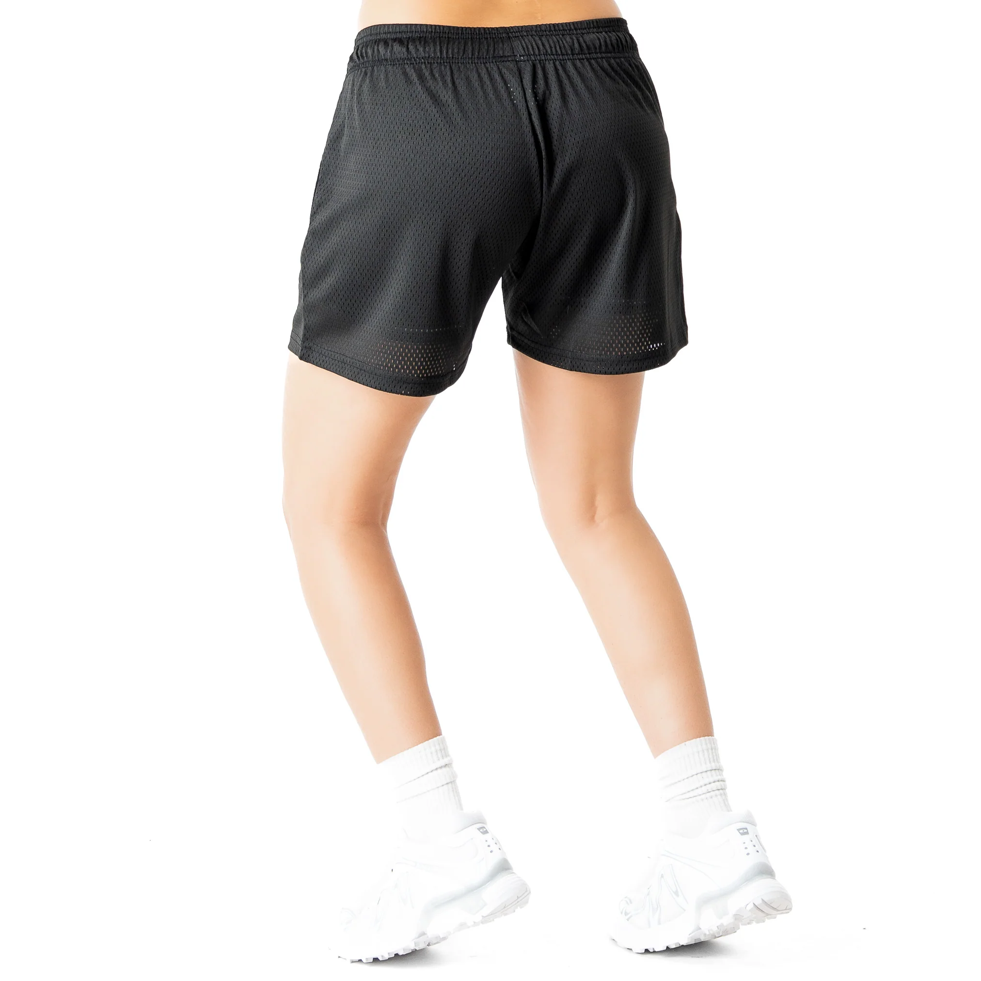 VENTED MESH SHORTS BONE DRY - BLACK / GREEN - Image 6
