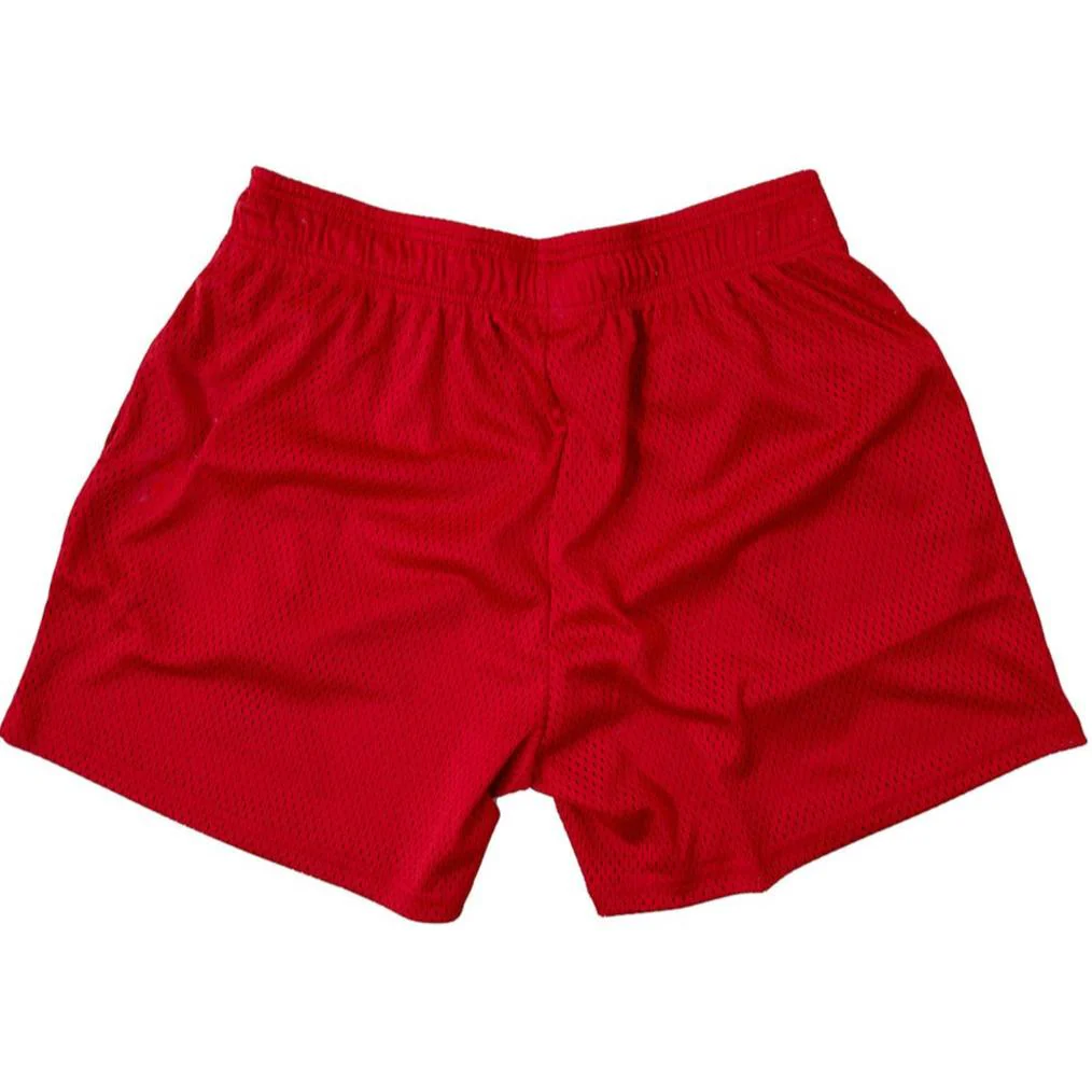 VENTED MESH SHORTS BONE DRY - RED / WHITE - Image 7
