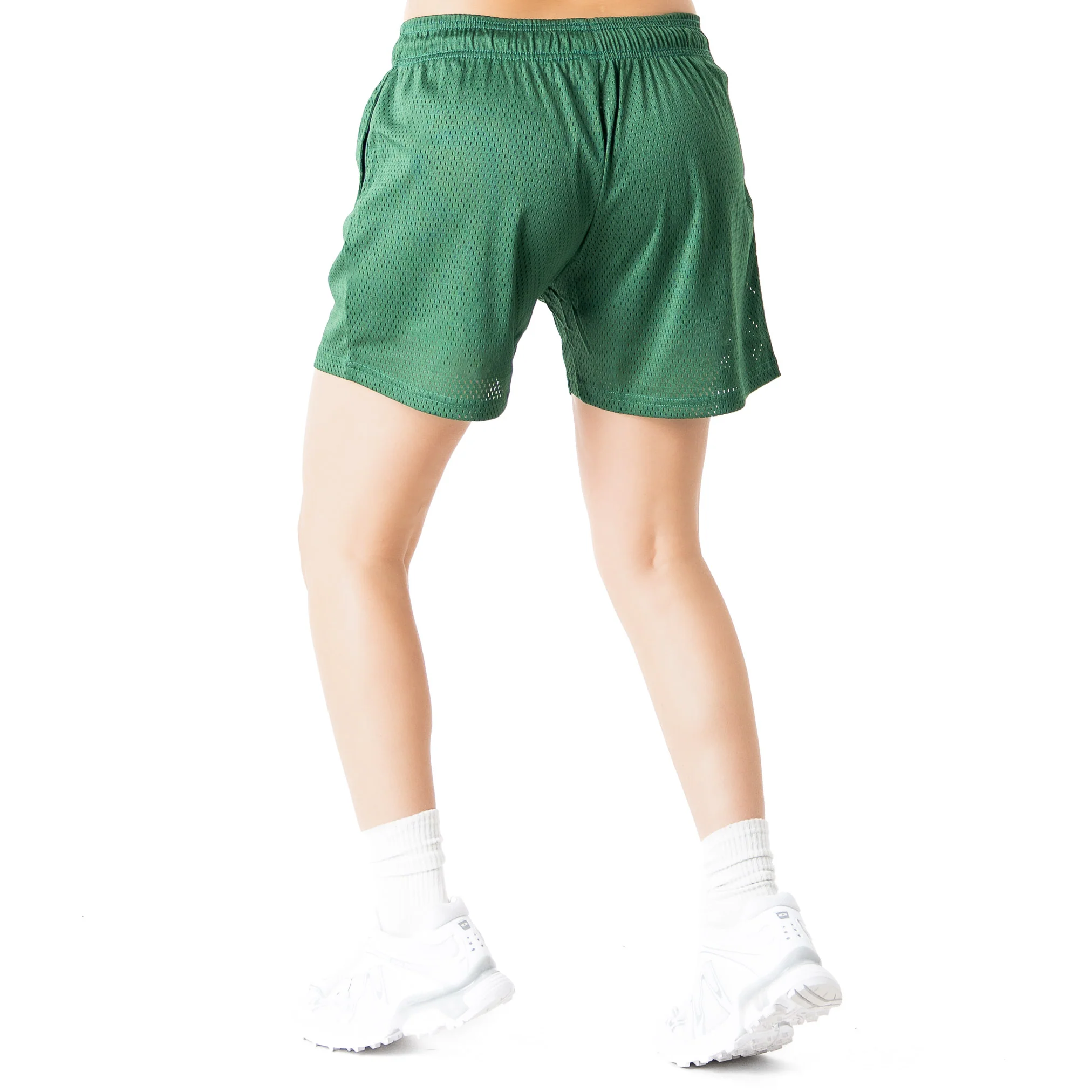 VENTED MESH SHORTS SCRIPT - GREEN / GOLD - Image 6
