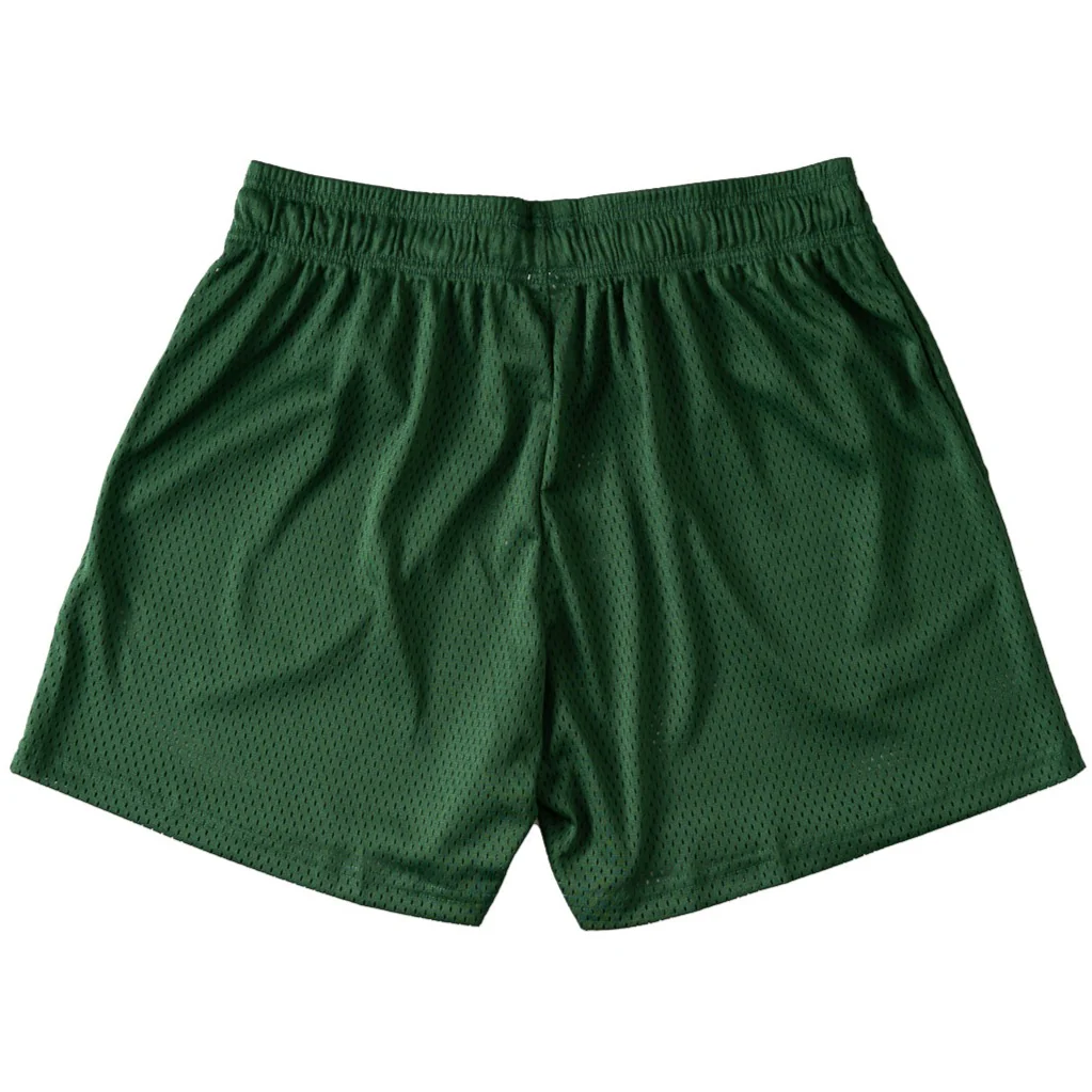 VENTED MESH SHORTS SCRIPT - GREEN / GOLD - Image 8
