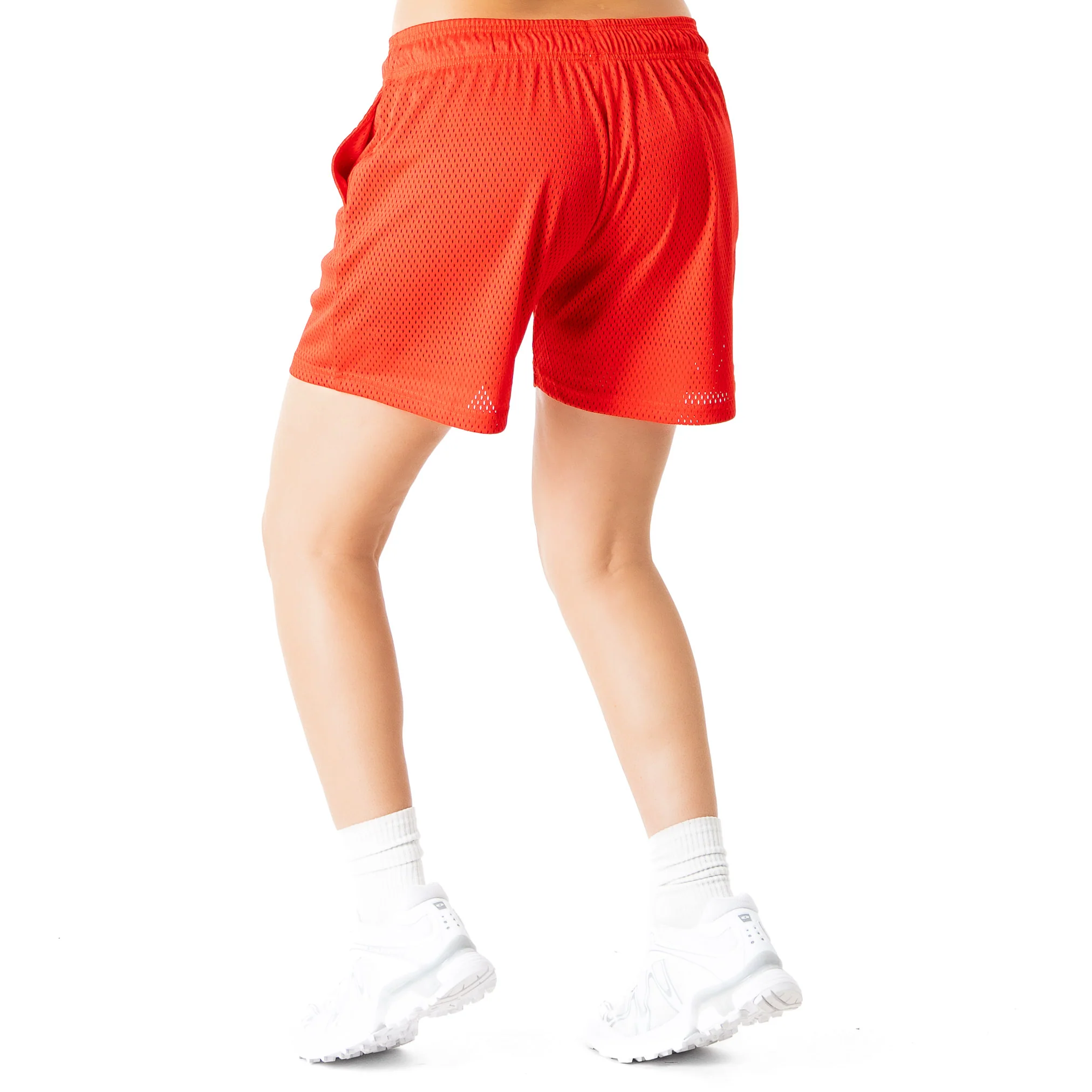 VENTED MESH SHORTS SCRIPT - RED / GOLD - Image 6