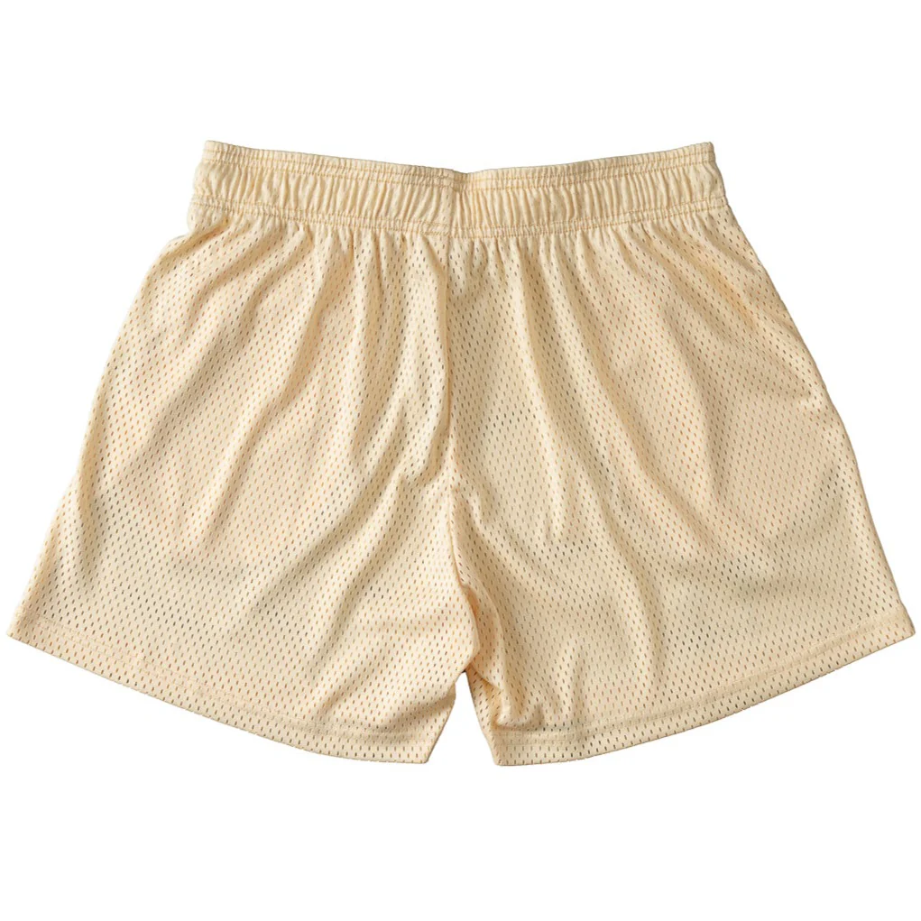 VENTED MESH SHORTS MISFIT - CREAM / BLACK - Image 7