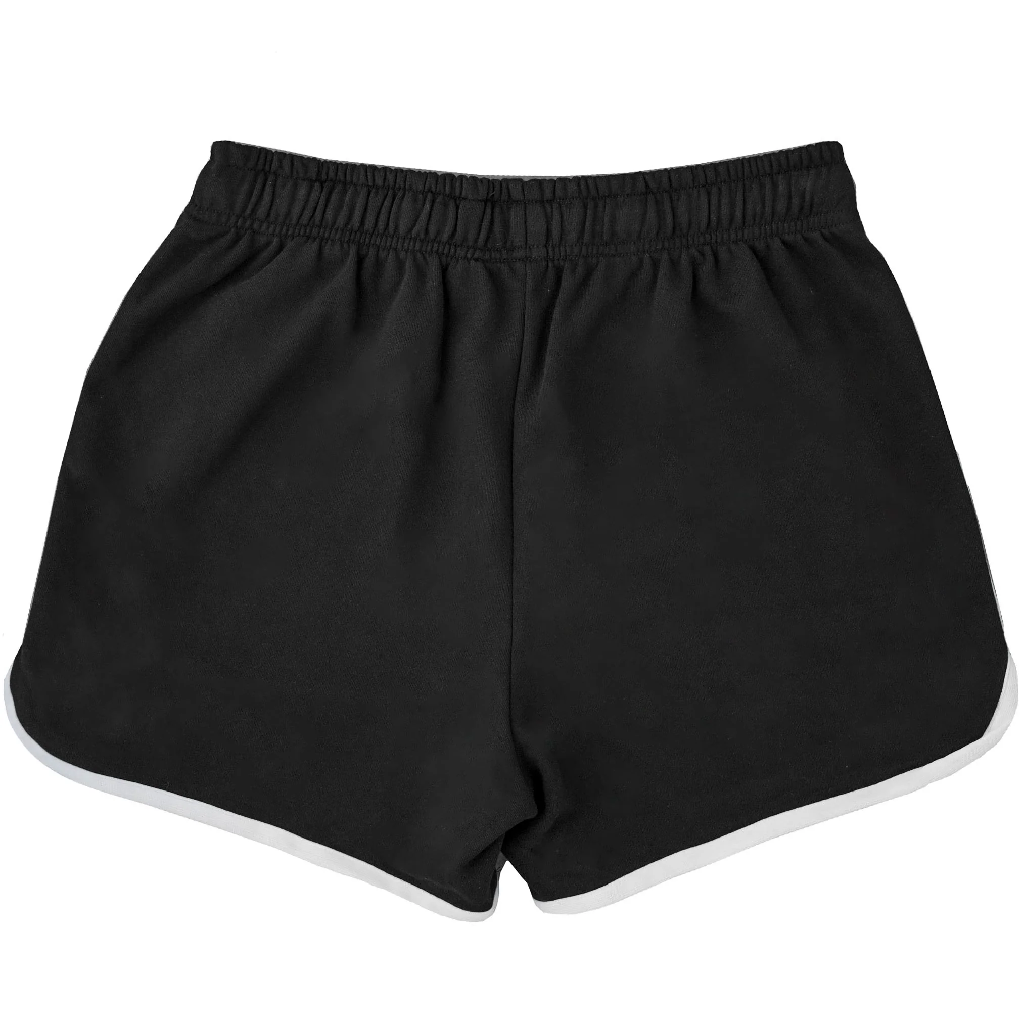 VINTAGE COTTON SHORTS (MID THIGH CUT) - BLACK - Image 8