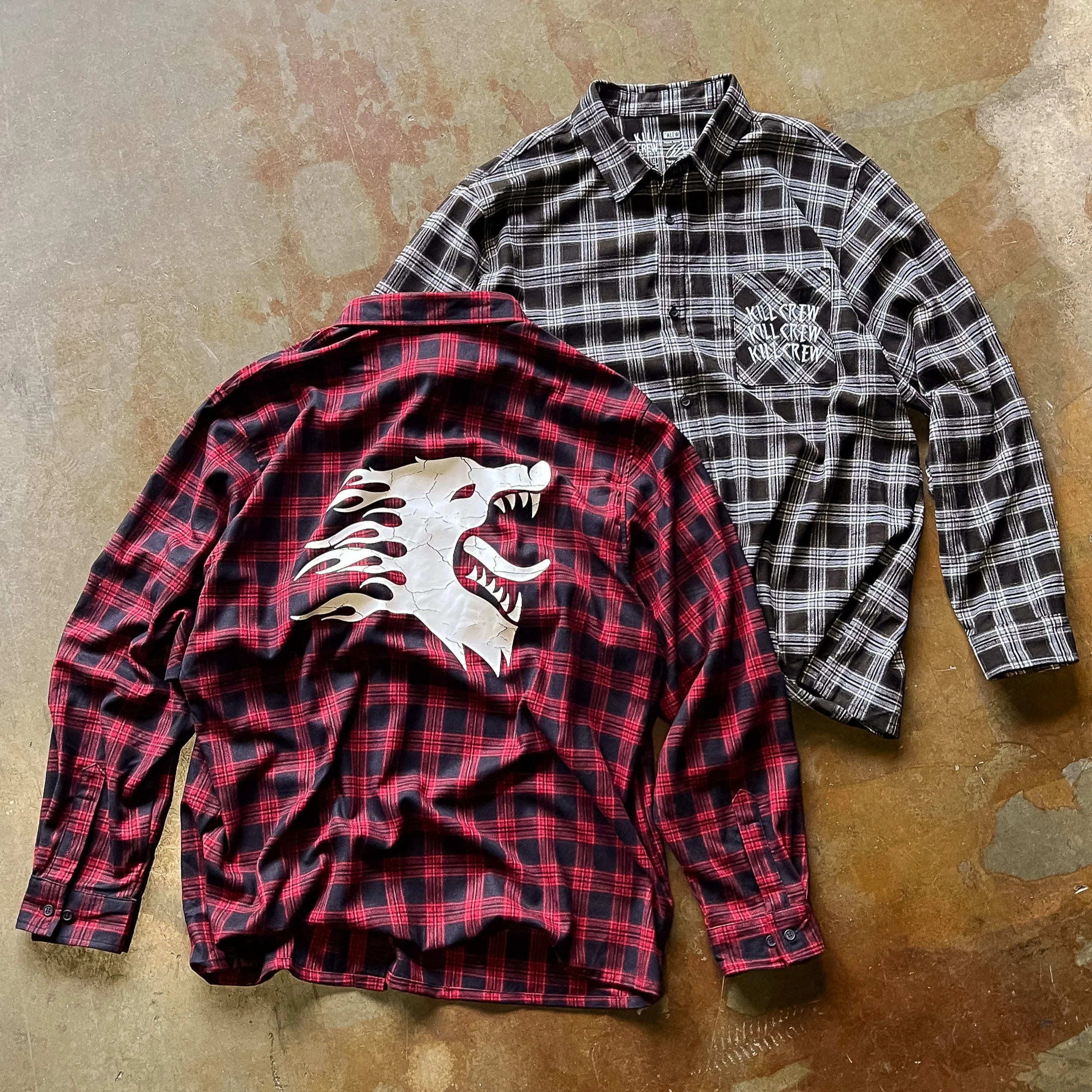WAR WOLF FLANNEL - RED - Image 4