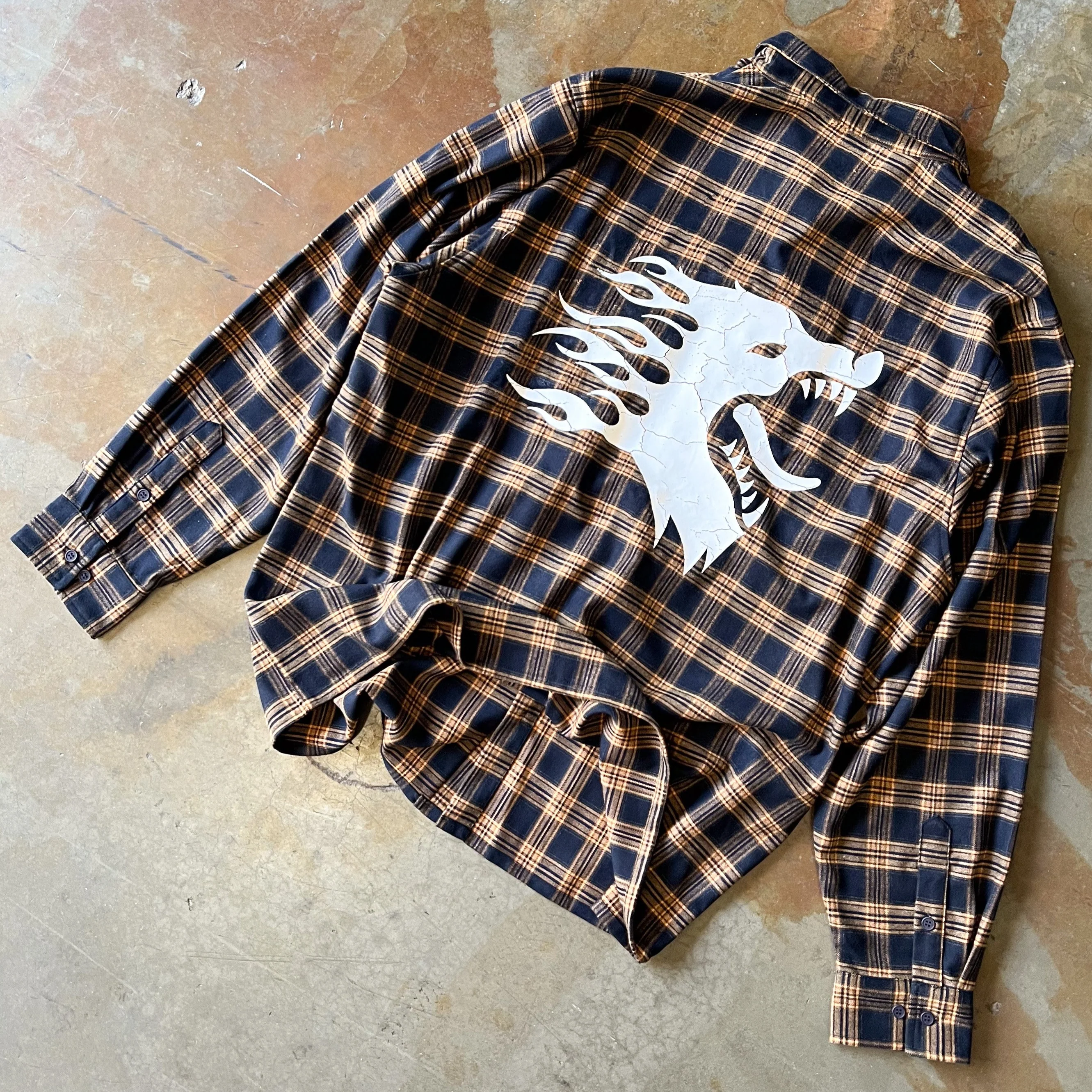 WAR WOLF FLANNEL - YELLOW - Image 3
