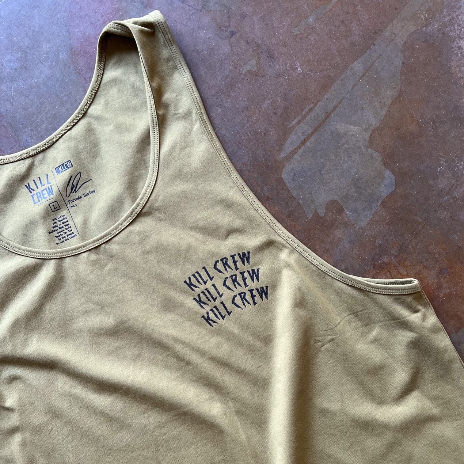 WAR WOLF TANK TOP - OLIVE / BLACK - Image 3