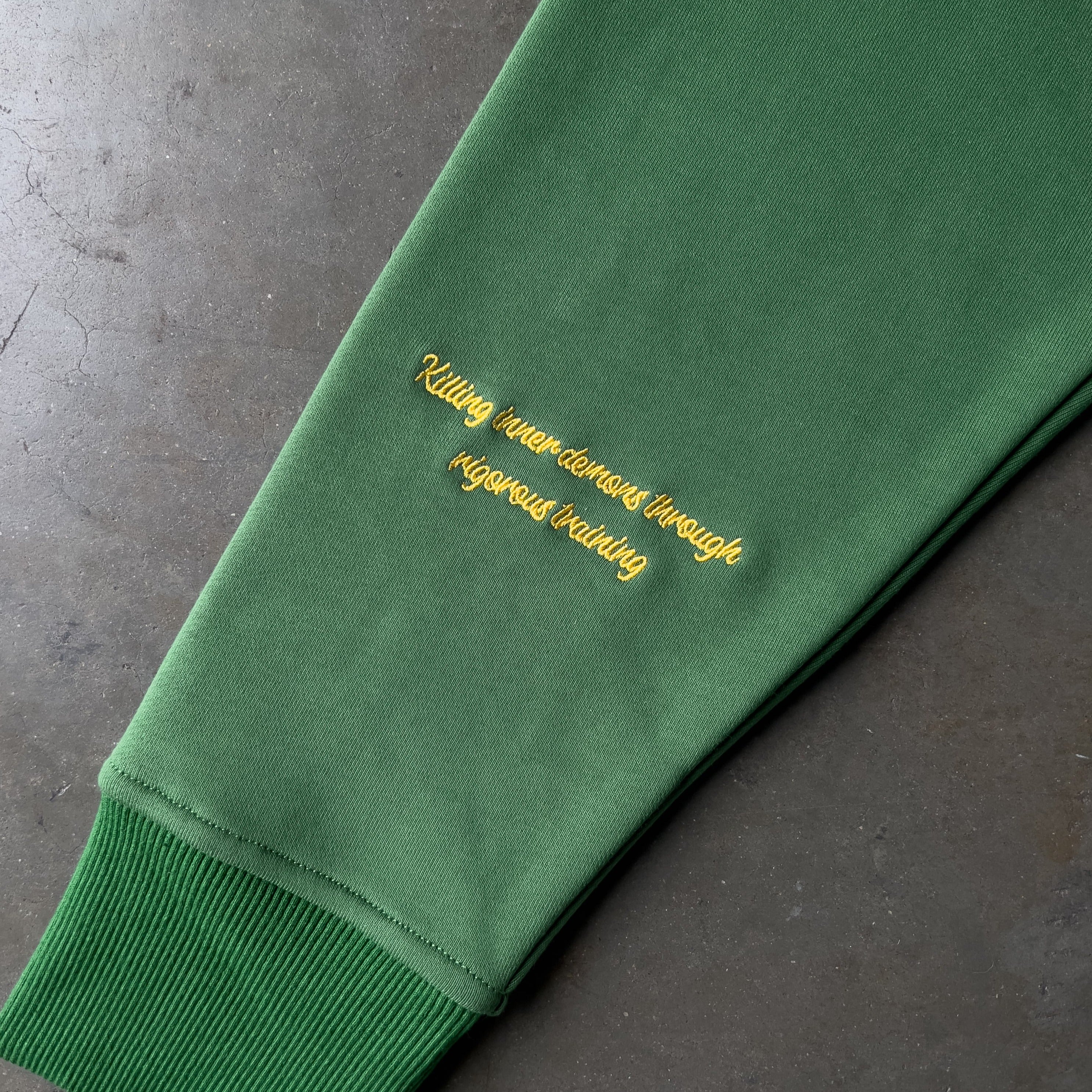 WOLF CROP HOODIE - GREEN - Image 5