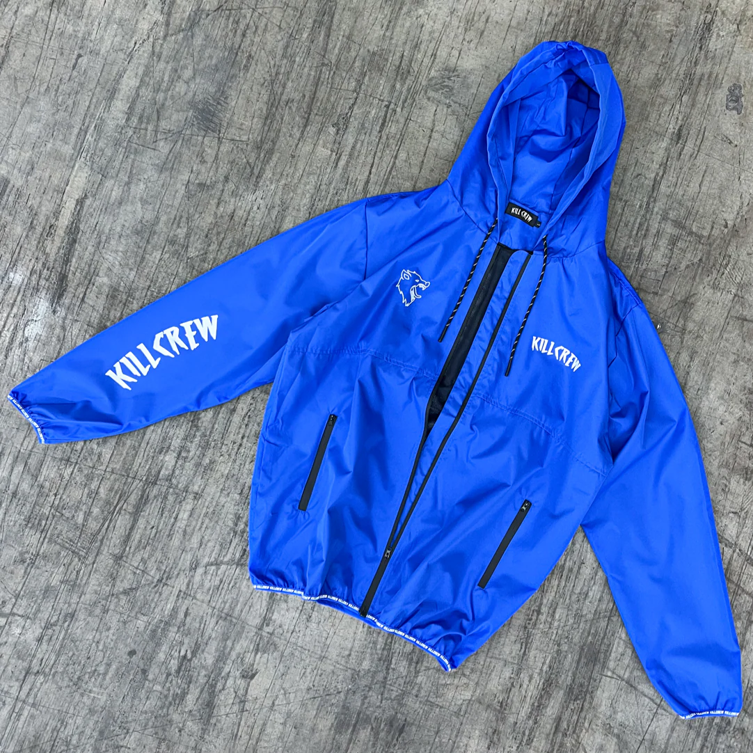 WOLF QUICK DRY WINDBREAKER - BLUE / WHITE - Image 2