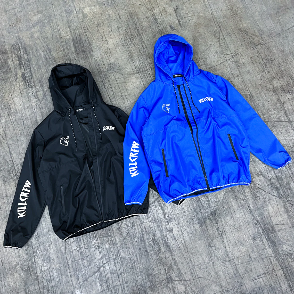 WOLF QUICK DRY WINDBREAKER - BLUE / WHITE - Image 4