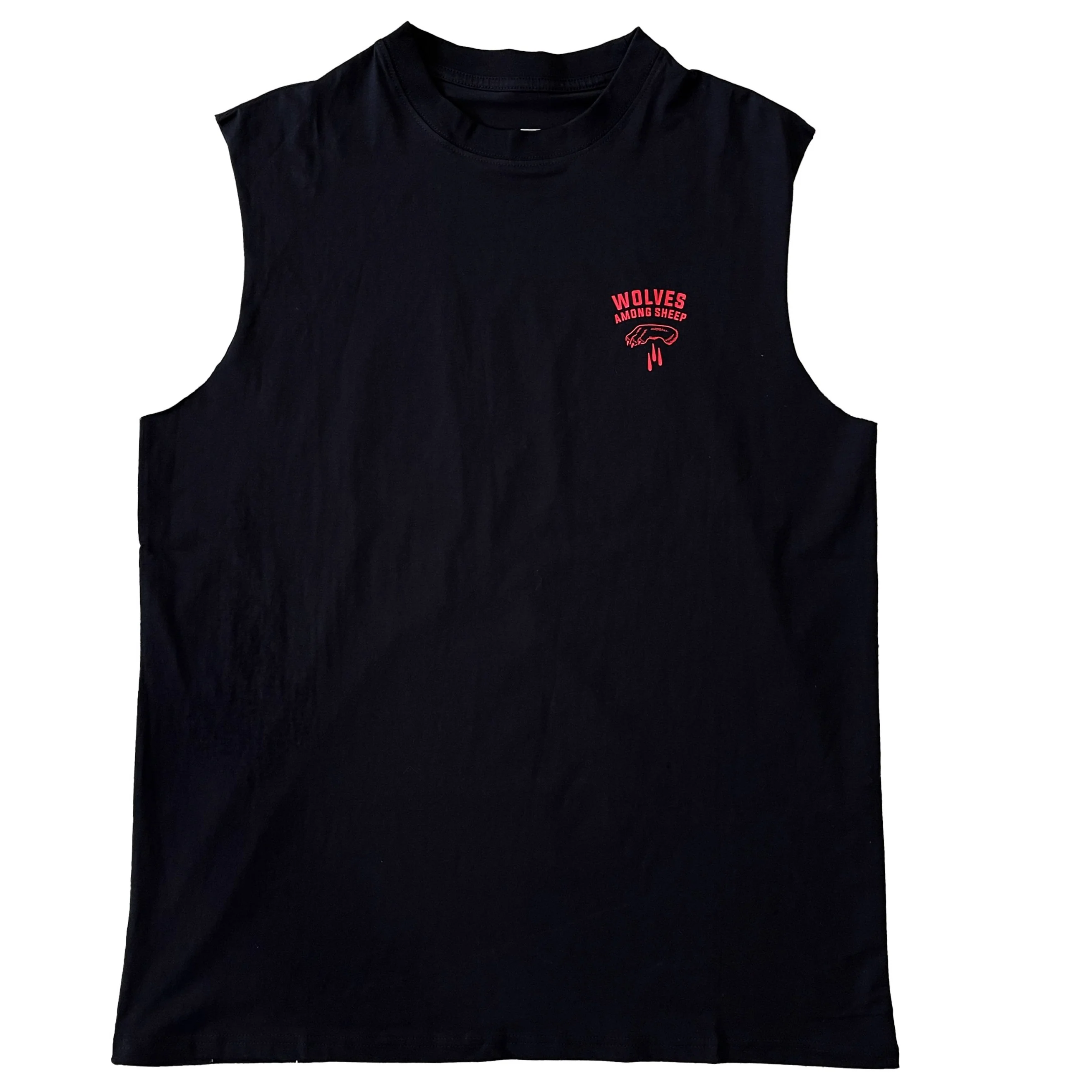 WOLVES AMONG SHEEP CUTOFF - BLACK - Image 3
