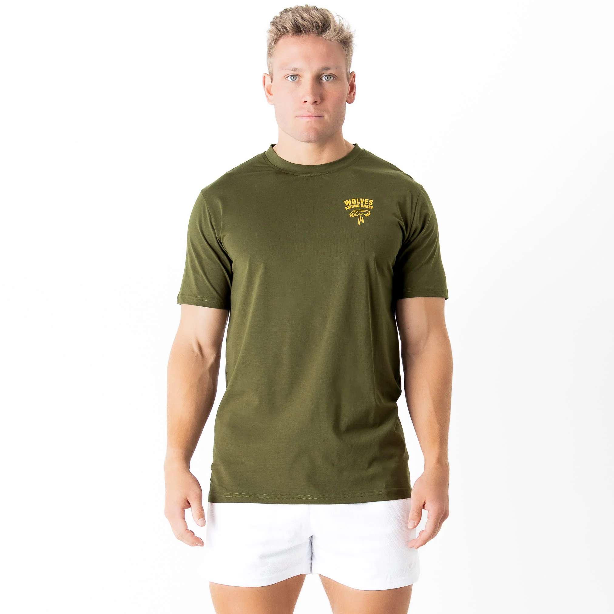 WOLVES AMONG SHEEP T-SHIRT v2 - OLIVE - Image 4