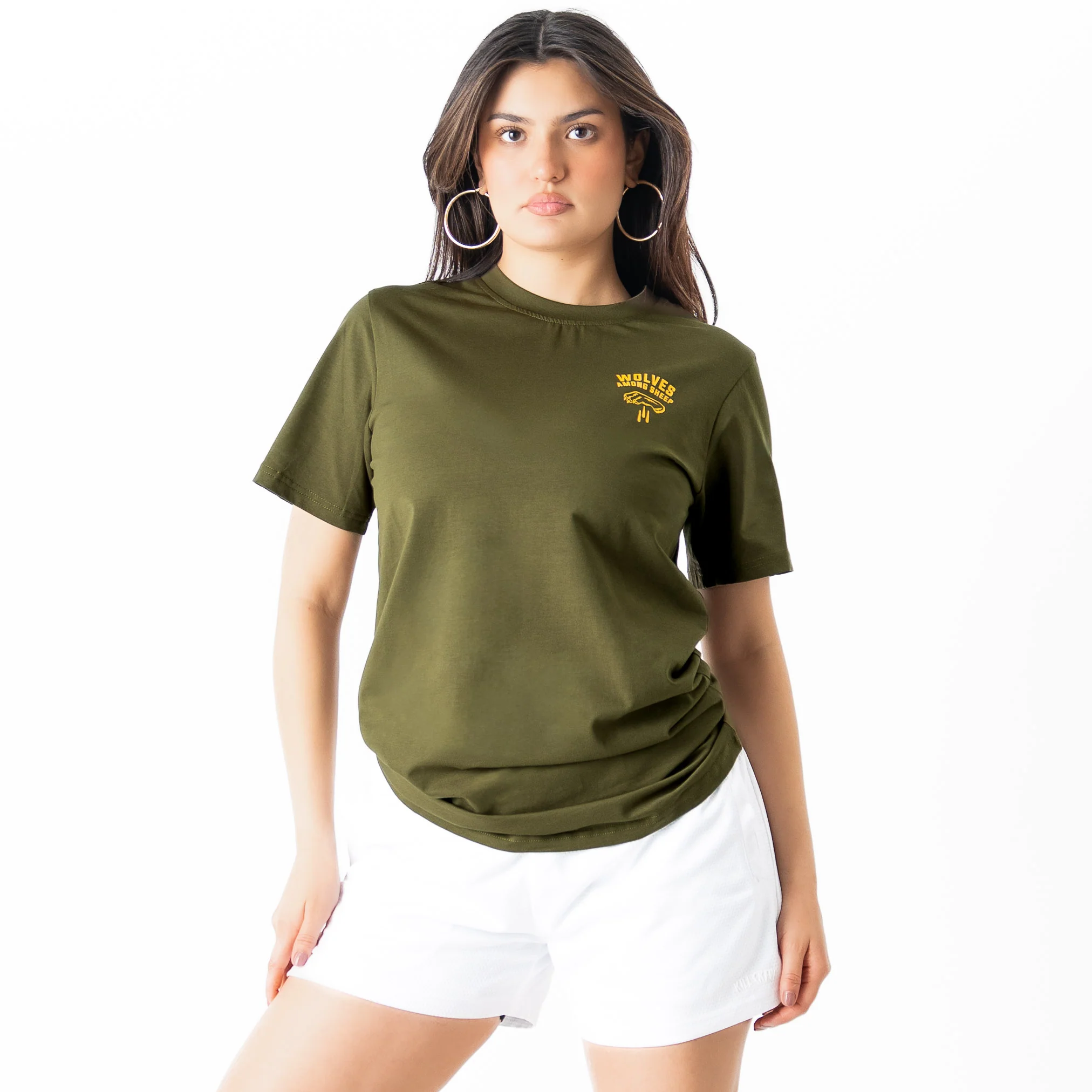 WOLVES AMONG SHEEP T-SHIRT v2 - OLIVE - Image 5