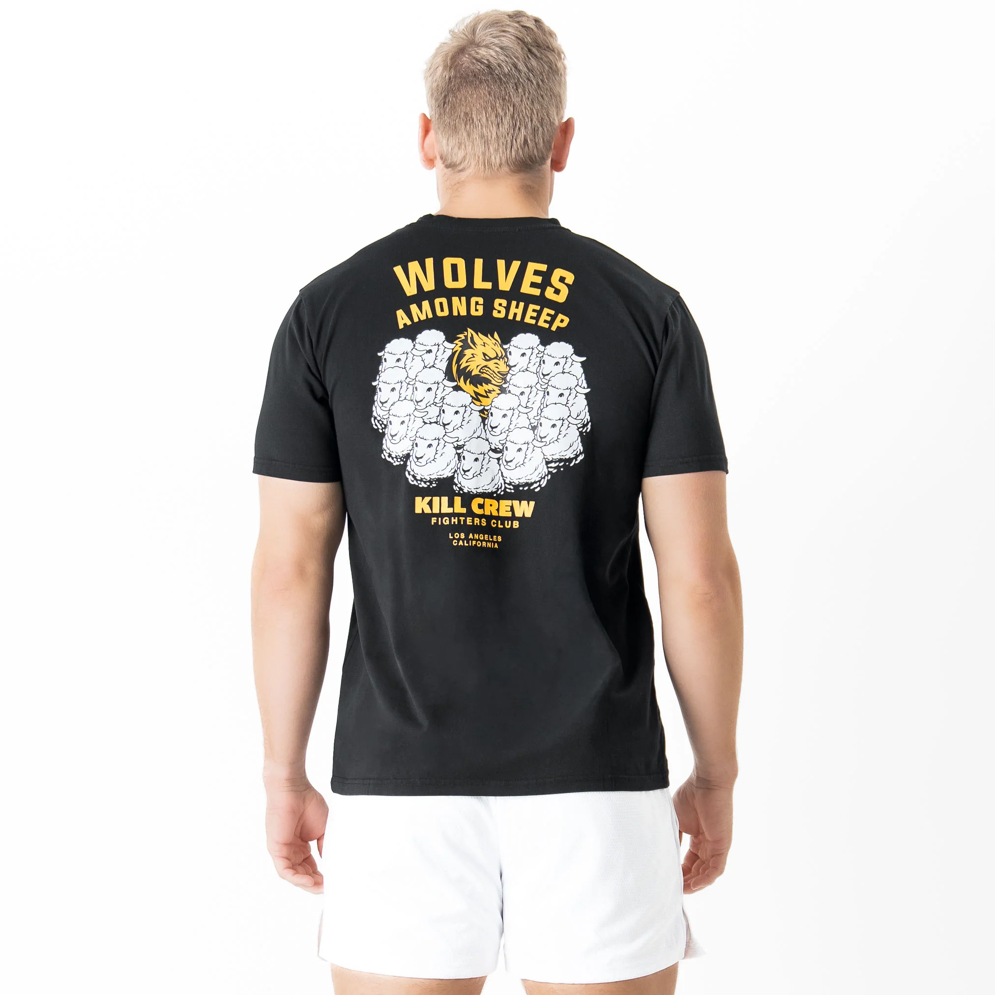 WOLVES AMONG SHEEP T-SHIRT v2 - YELLOW/BLACK - Image 4