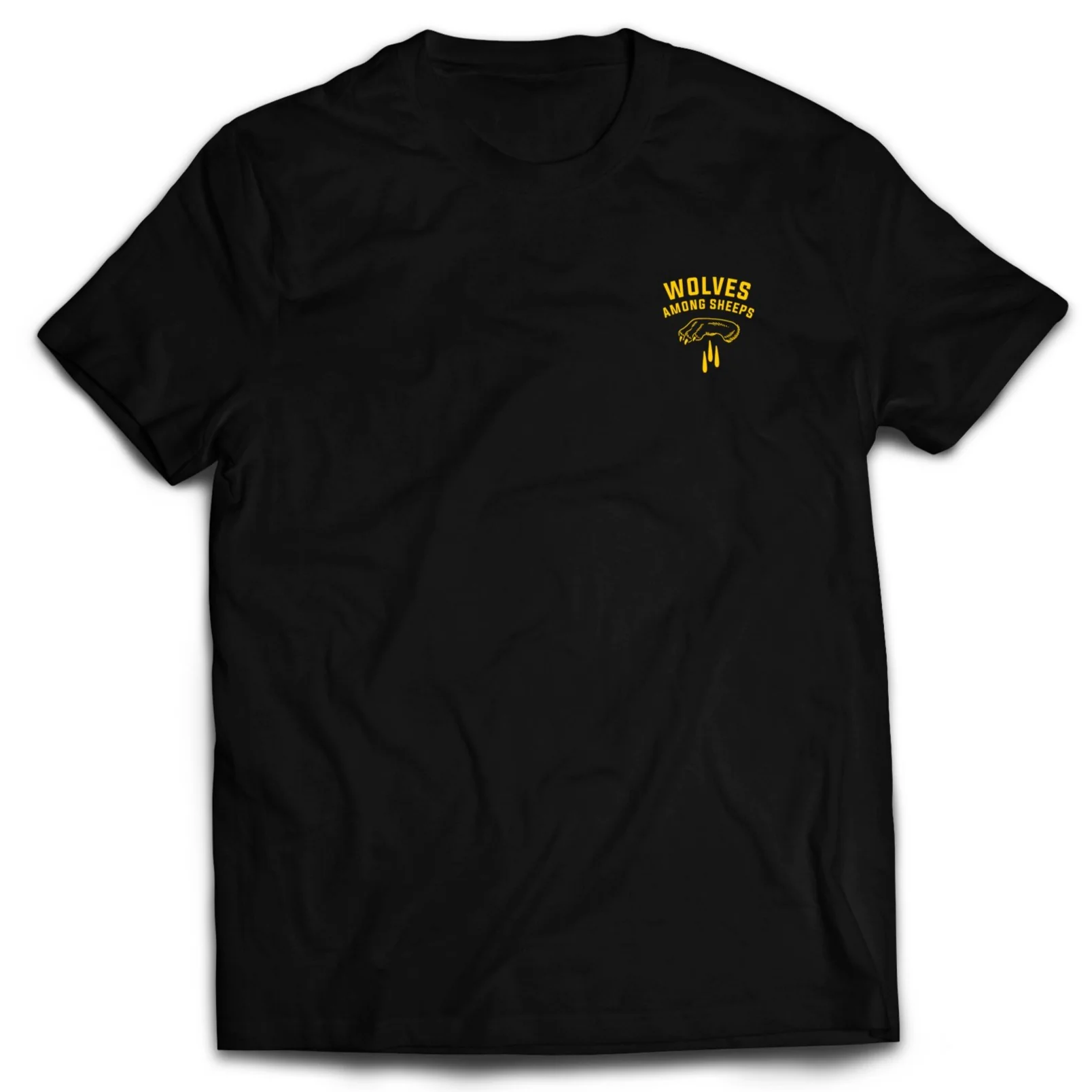 WOLVES AMONG SHEEP T-SHIRT v2 - YELLOW/BLACK - Image 7