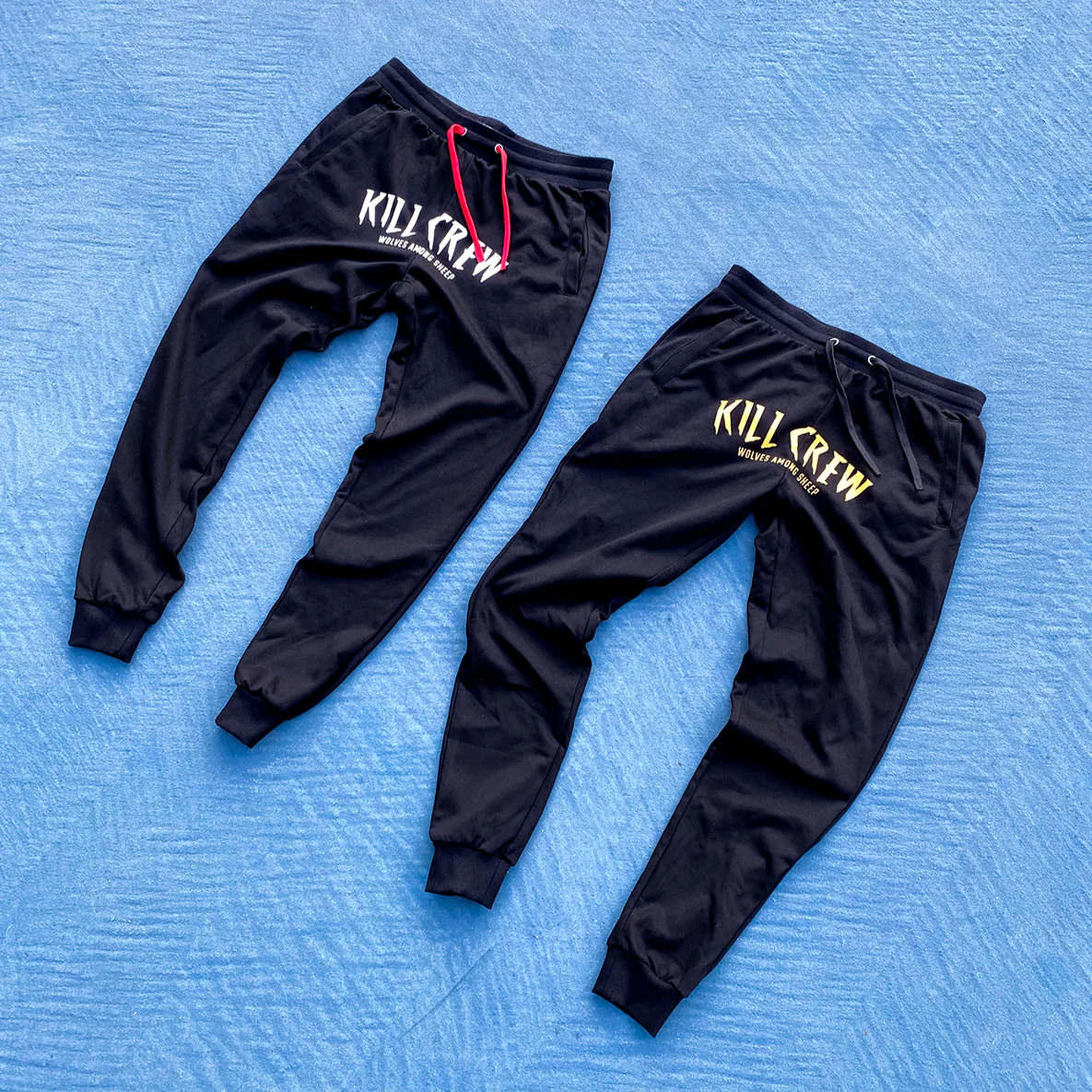 WOLVES JOGGERS - BLACK / WHITE - Image 3
