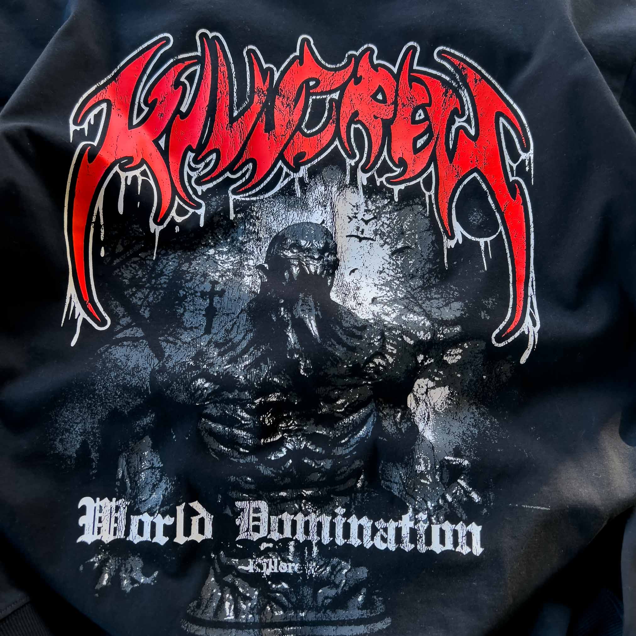 WORLD DOMINATION "GHOUL" LONG SLEEVE T-SHIRT - BLACK - Image 5